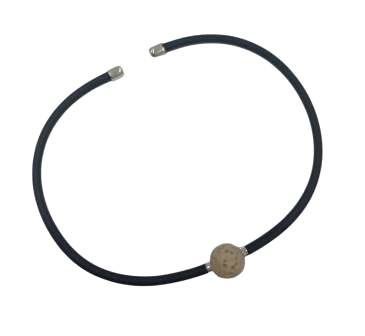 Minimal Beige Lava Bracelet 6mm