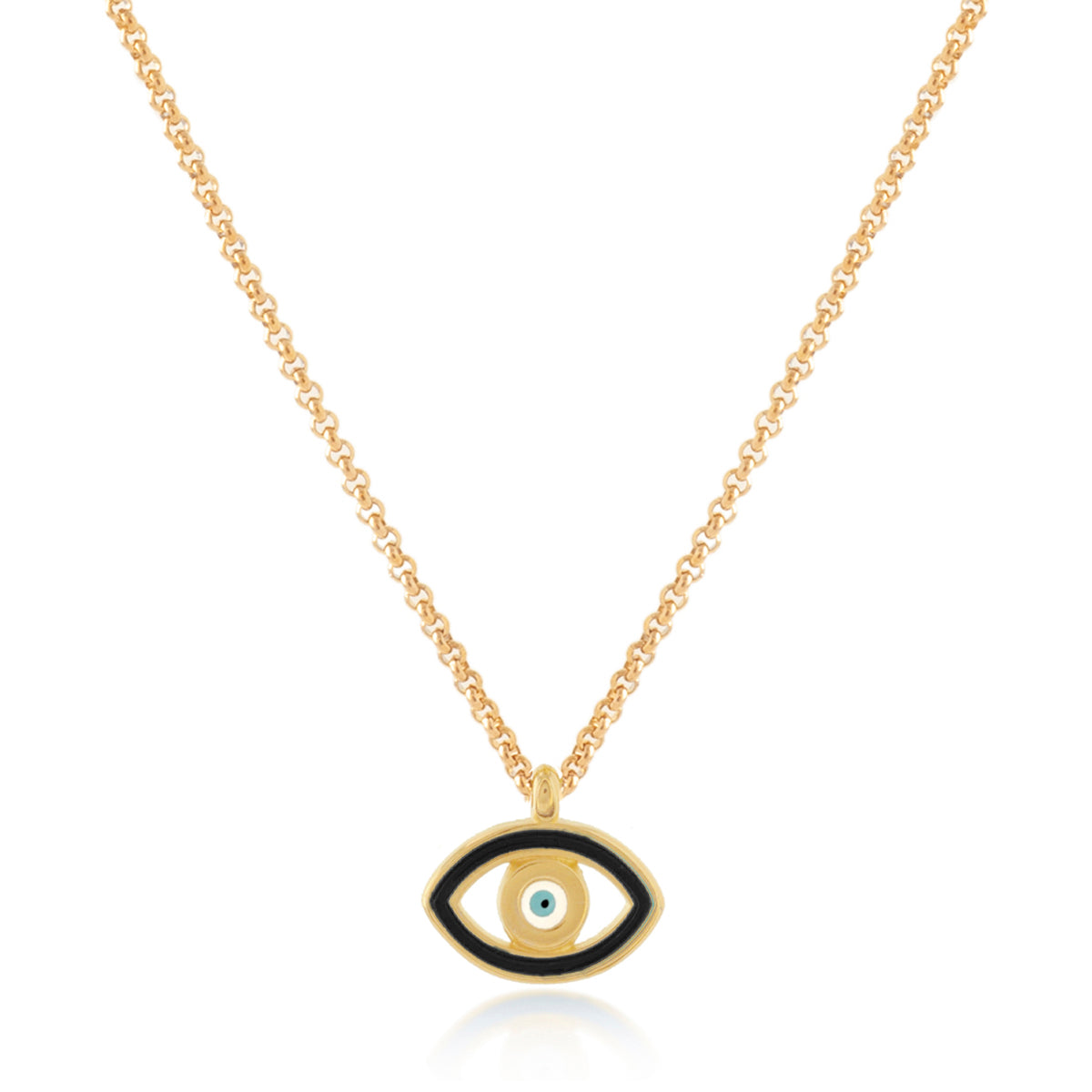Enamel Eye Drop Necklace