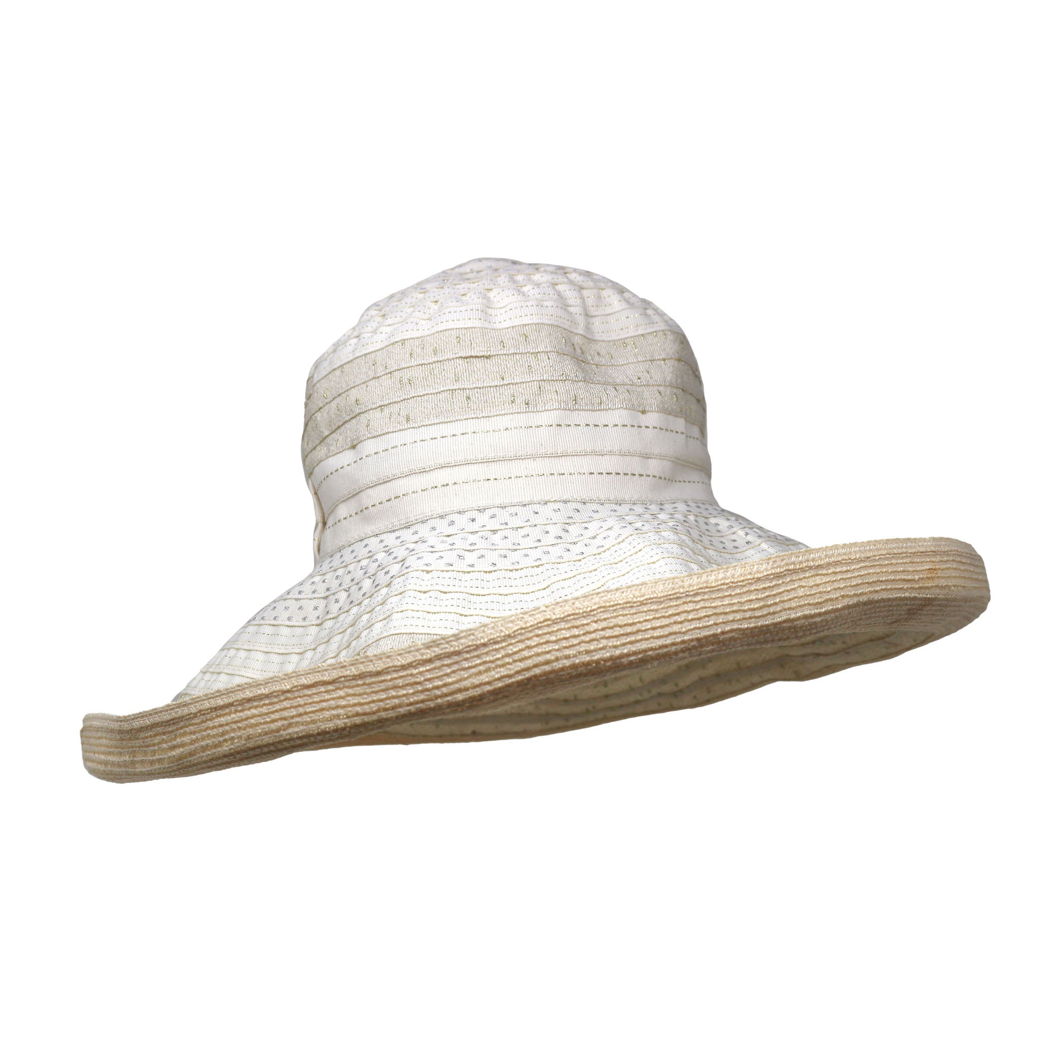 Wide-Brim Woven Sun Hat – Natural