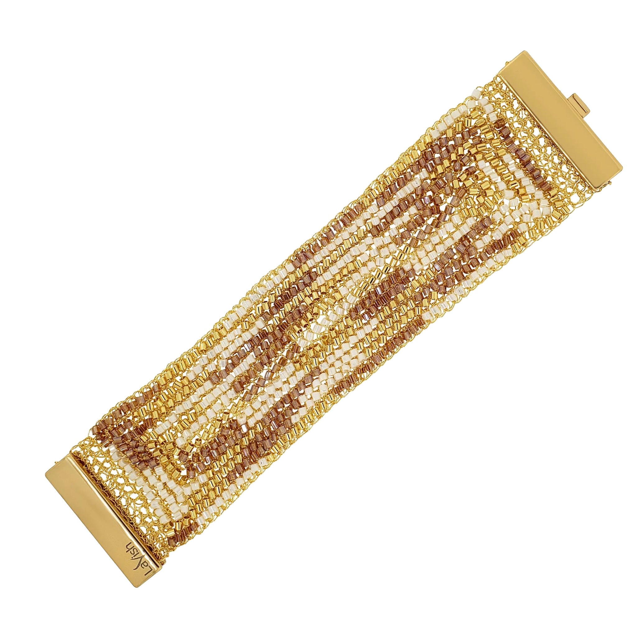 Golden Mix Signature Handmade Crochet Bracelet
