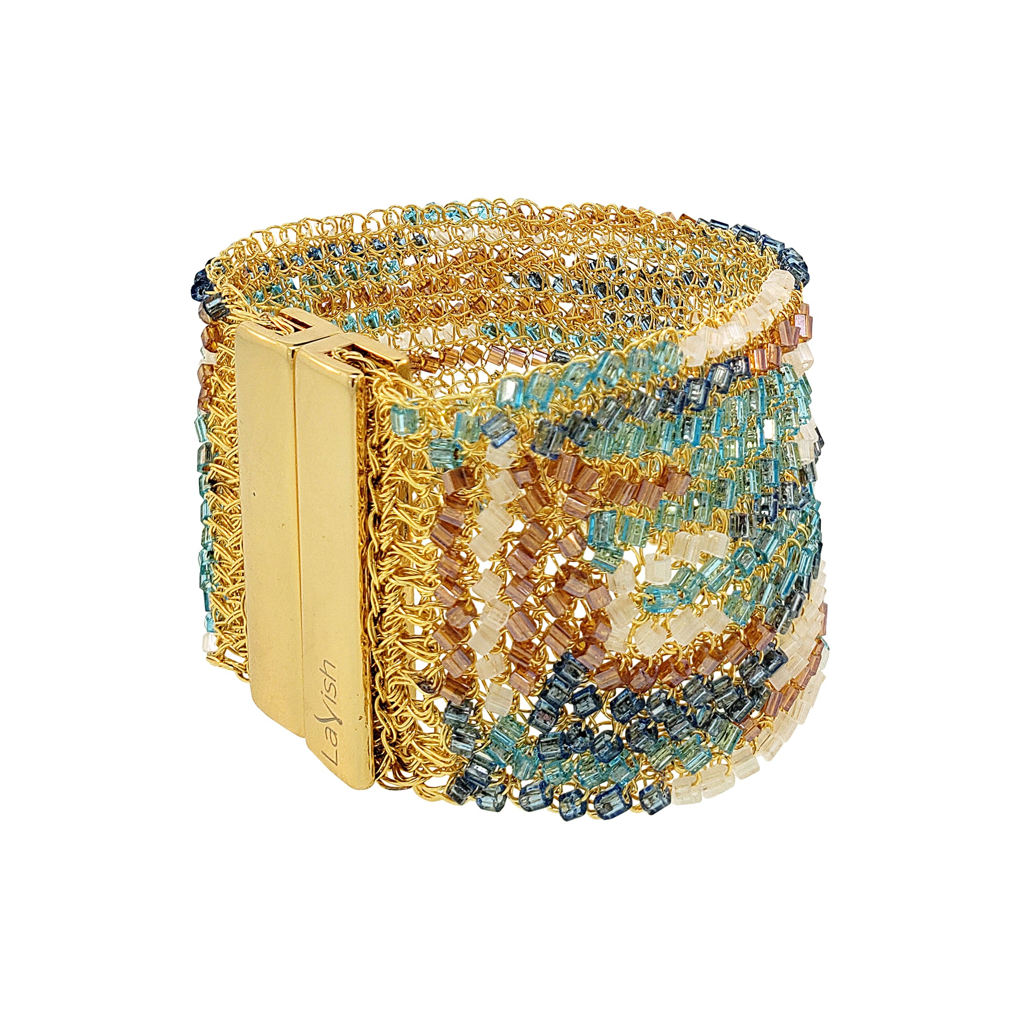 Seafoam Blue Mix Signature Handmade Crochet Bracelet