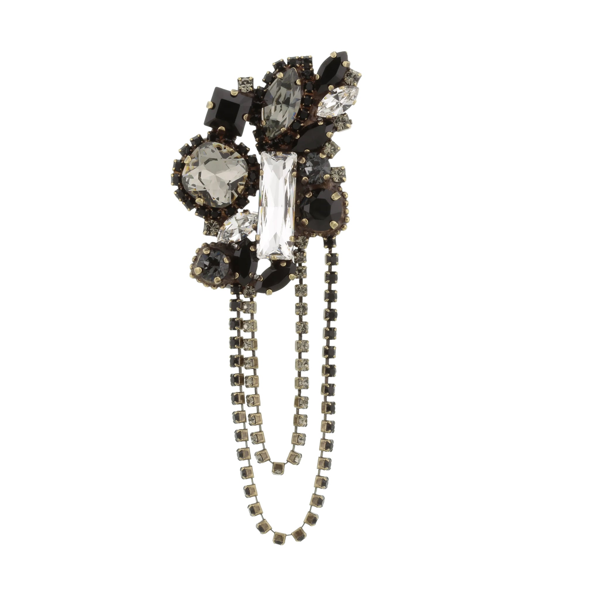 Brooch No 62211K32362 - Smoky Crystal