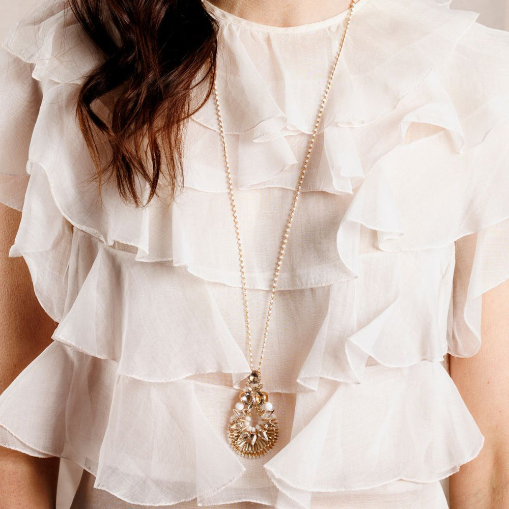 Solstizio Crystal Pendant Necklace