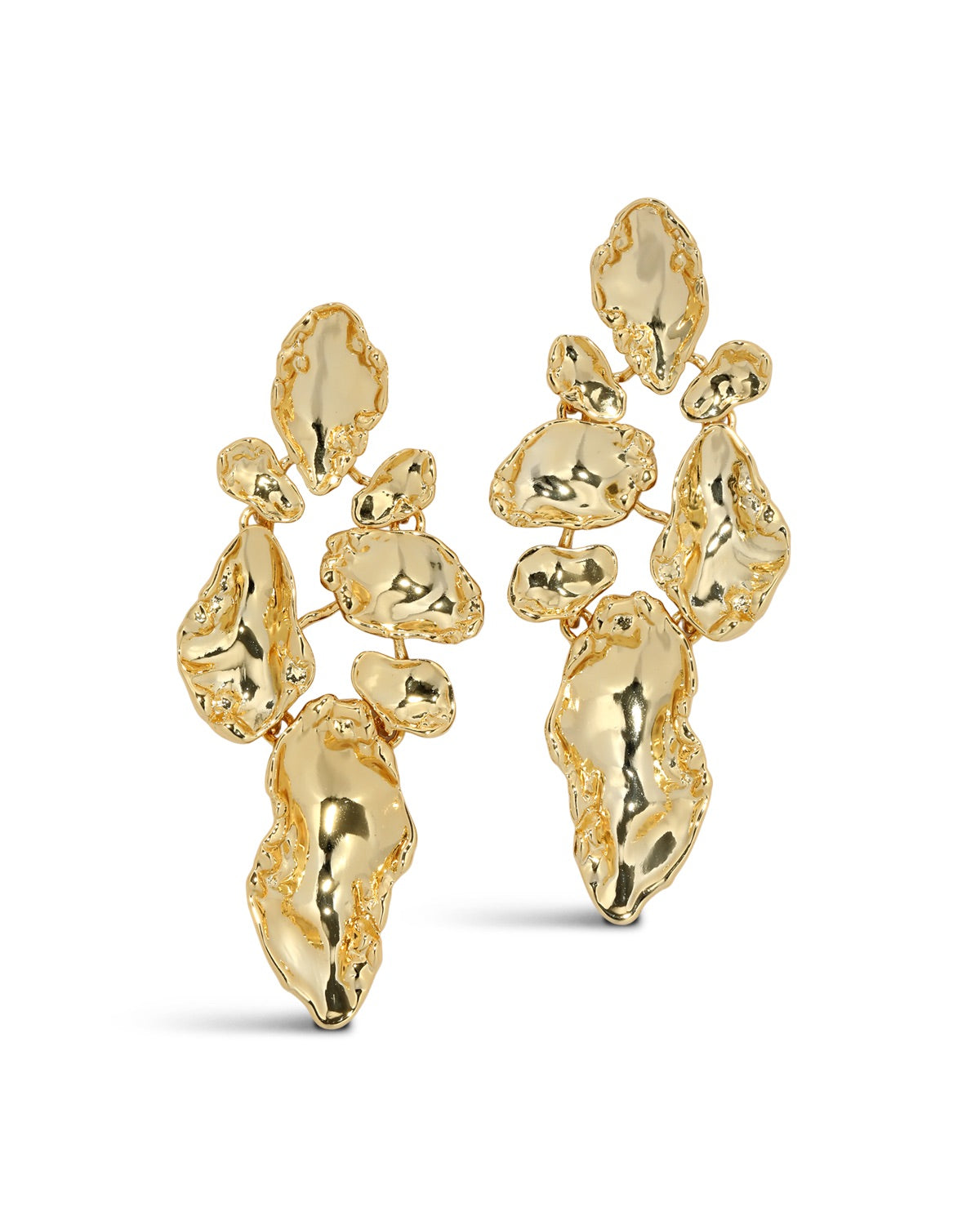Brut Gold Mosaic Earrings