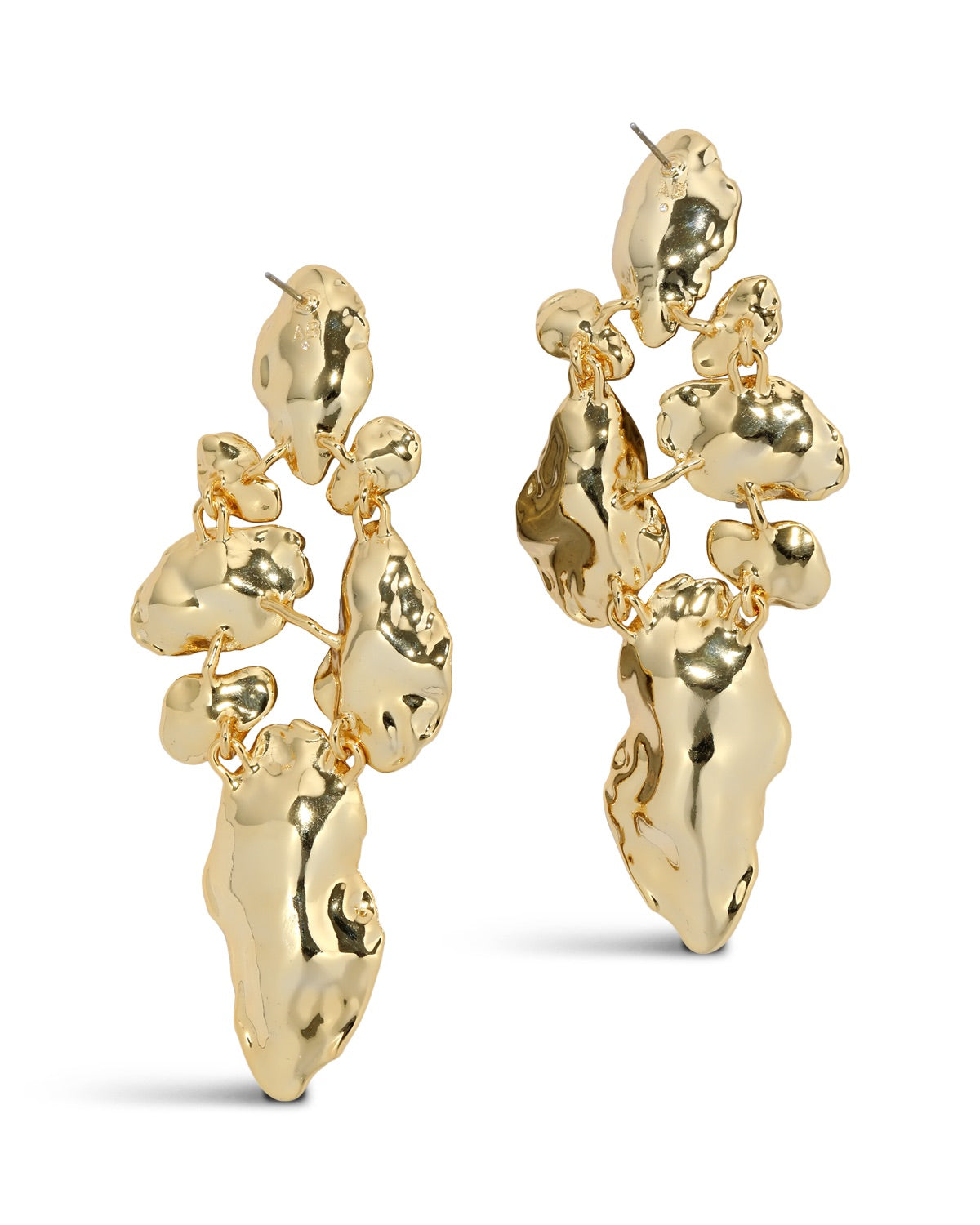 Brut Gold Mosaic Earrings