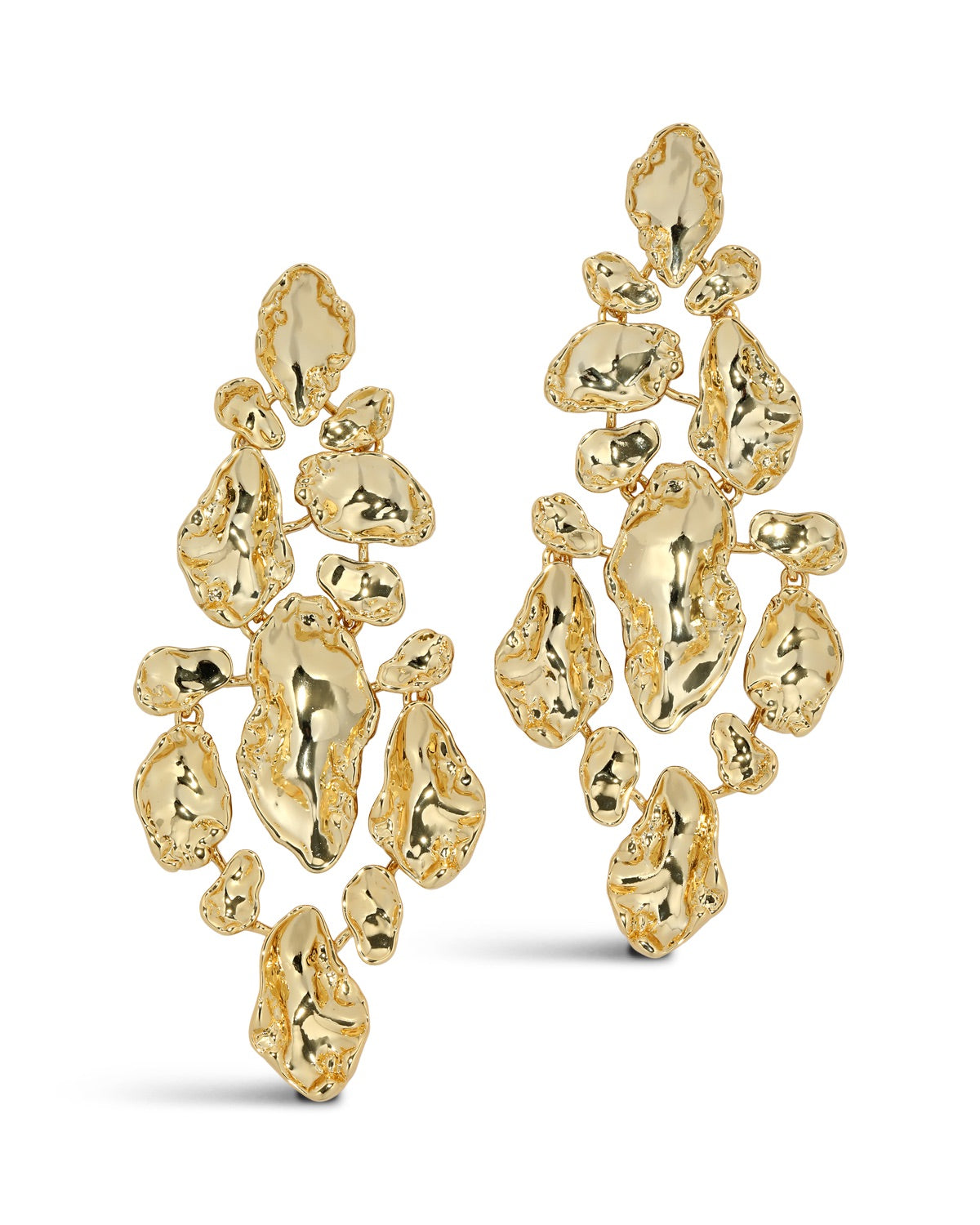 Brut Gold Large Mosaic Earring