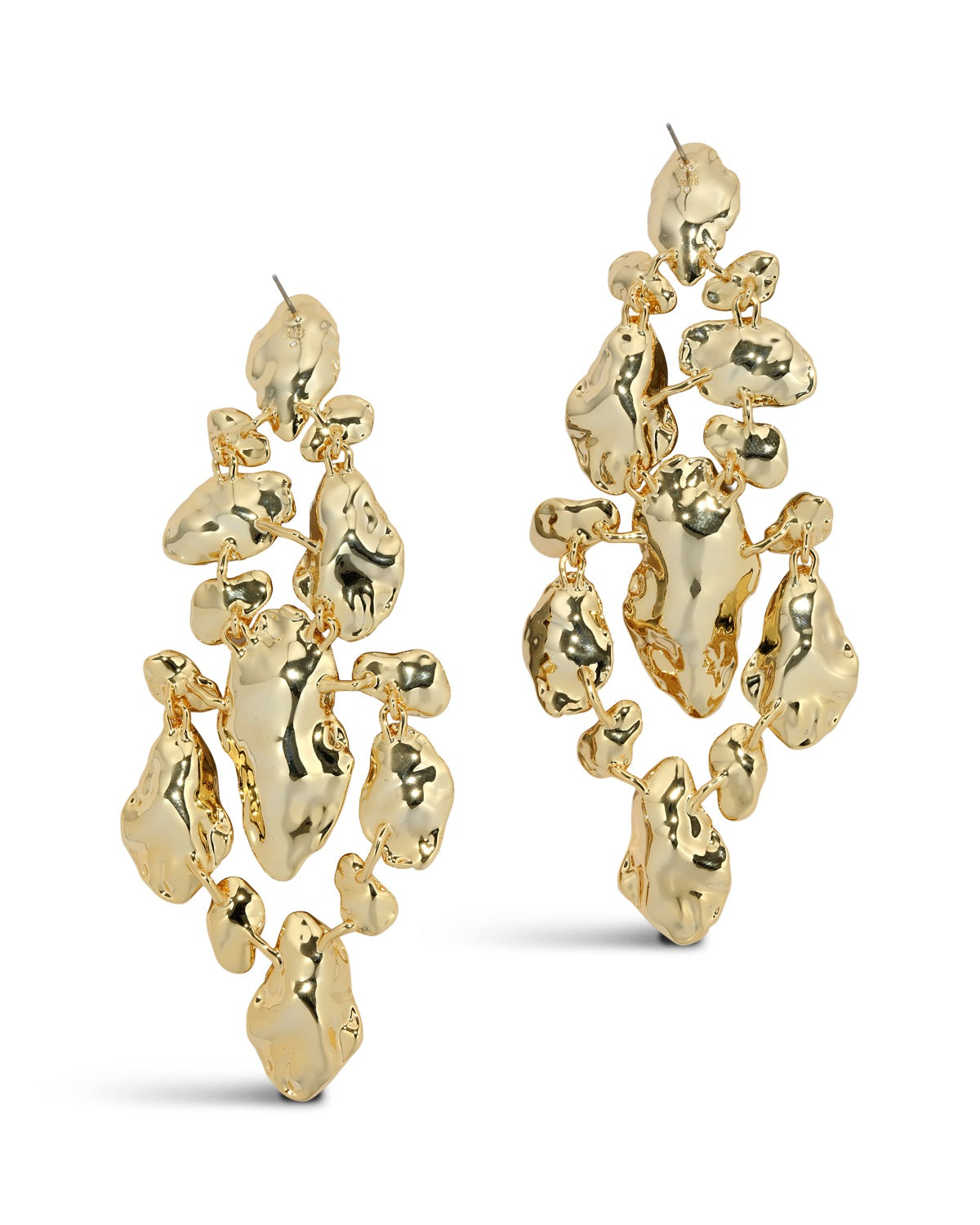 Brut Gold Large Mosaic Earring