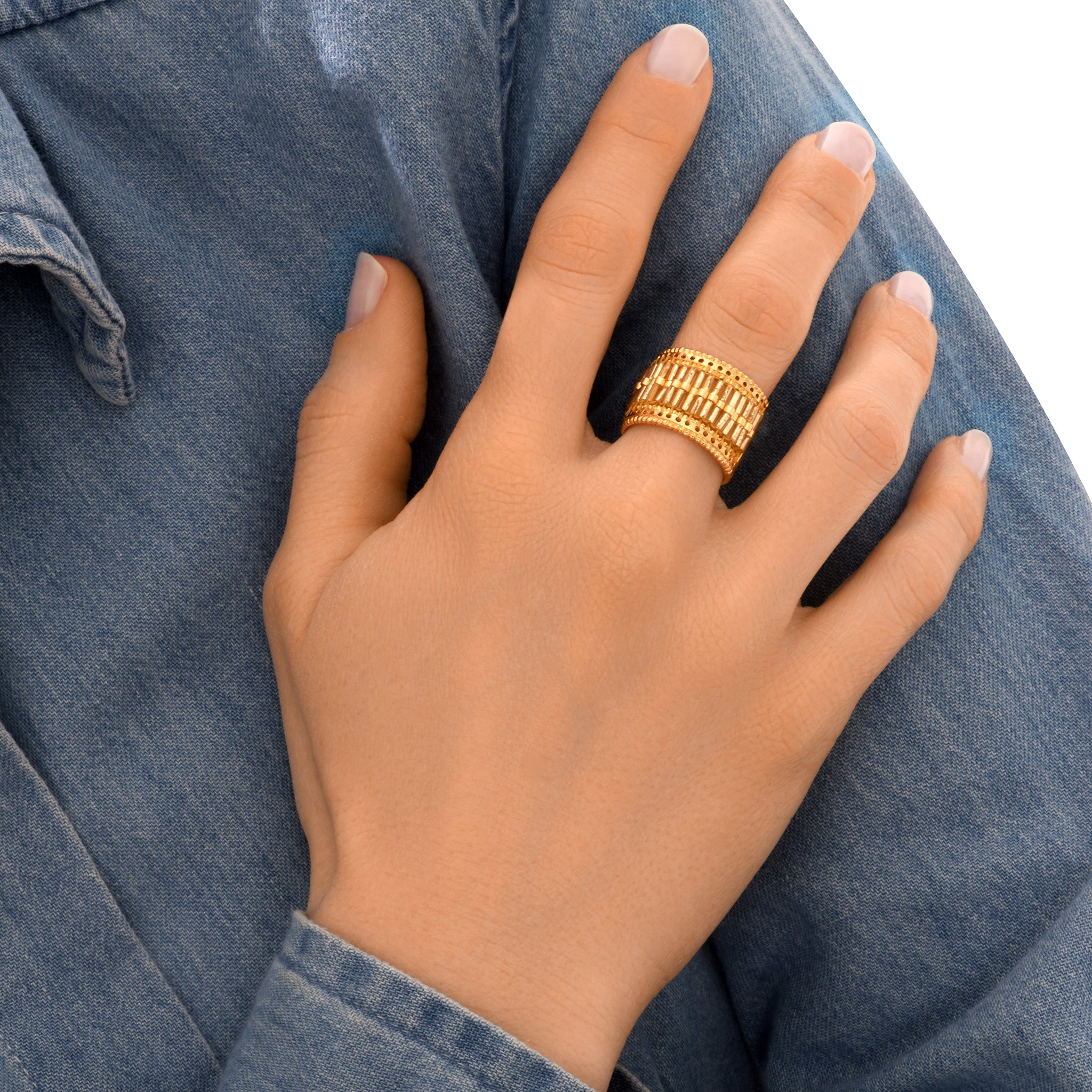Alicudi Wide Band Ring