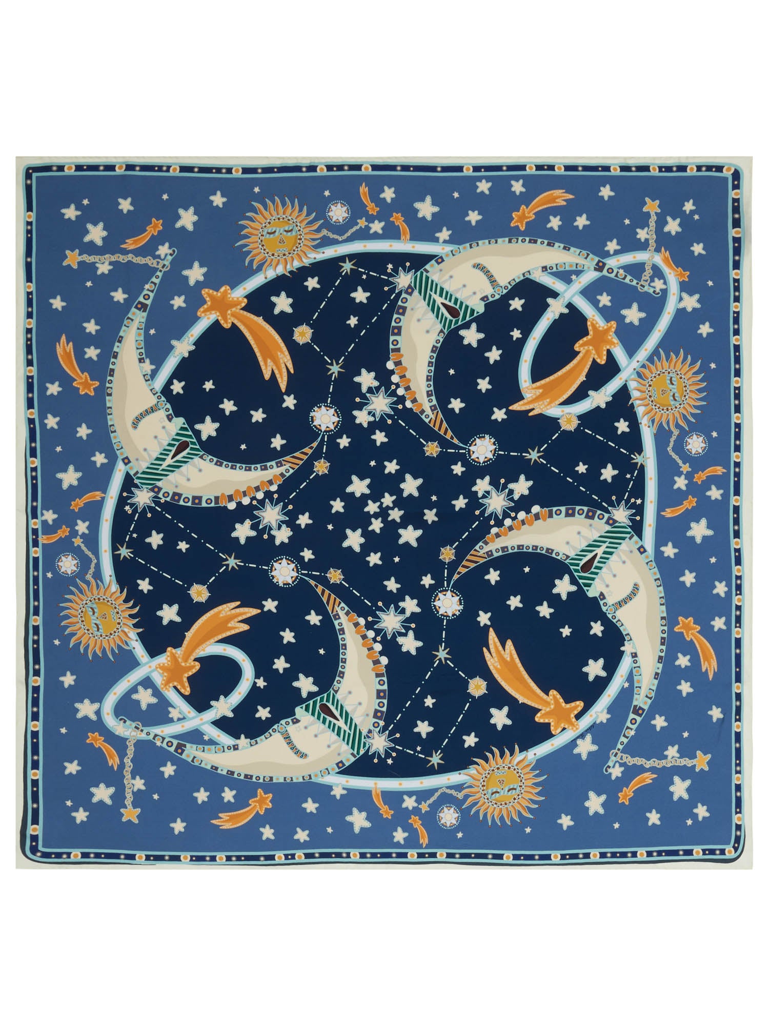 Silk Scarf 90 X 90 Celestial