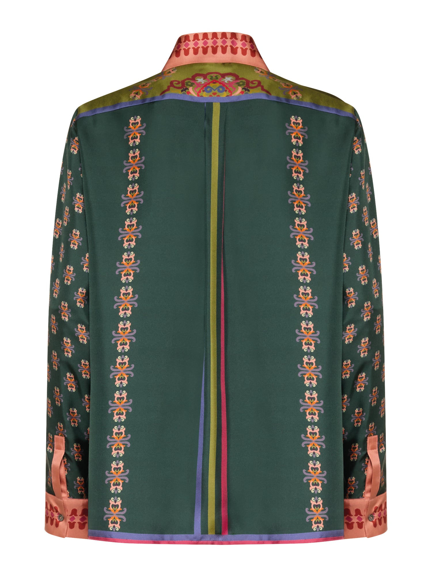 Silk Shirt Morocco Print
