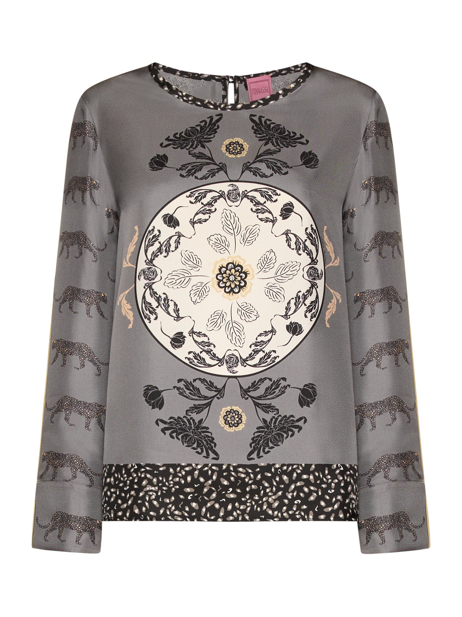 Silk Shirt Panther Print