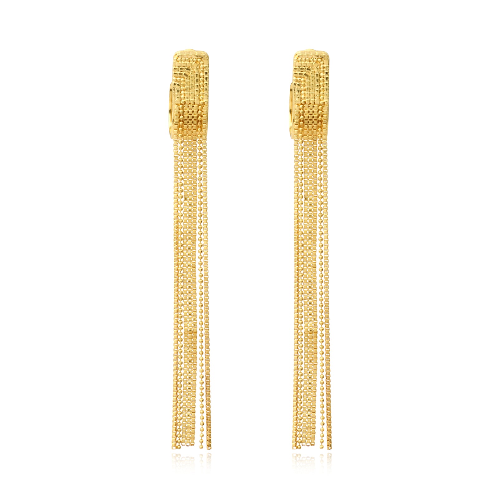 Ashanti long pierced stud earrings