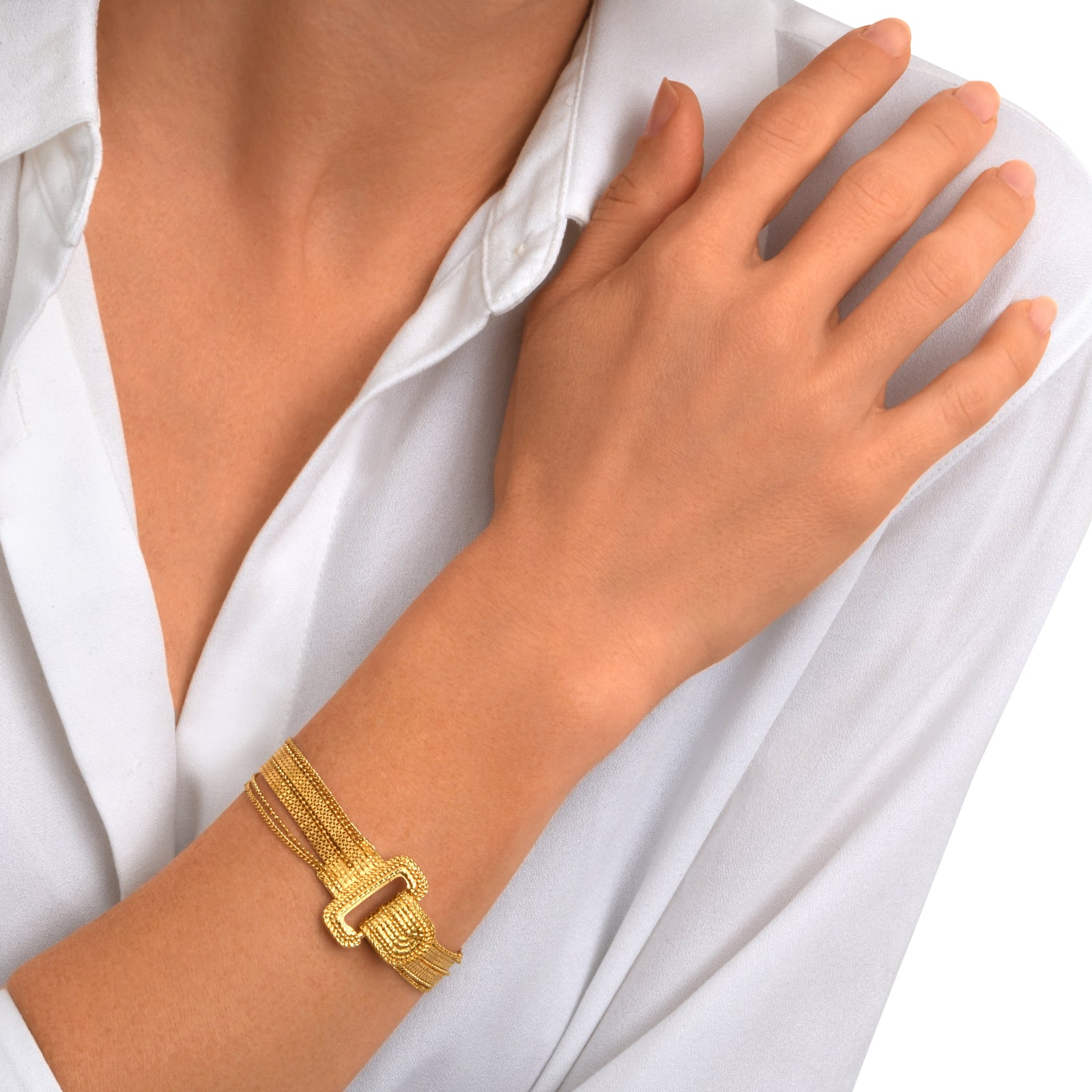 Satellite Ashanti small chain multi-strand bracelet