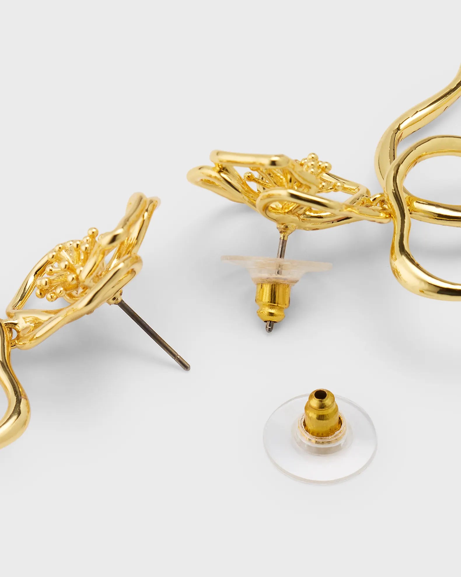 Alba Floral Earrings - Gold