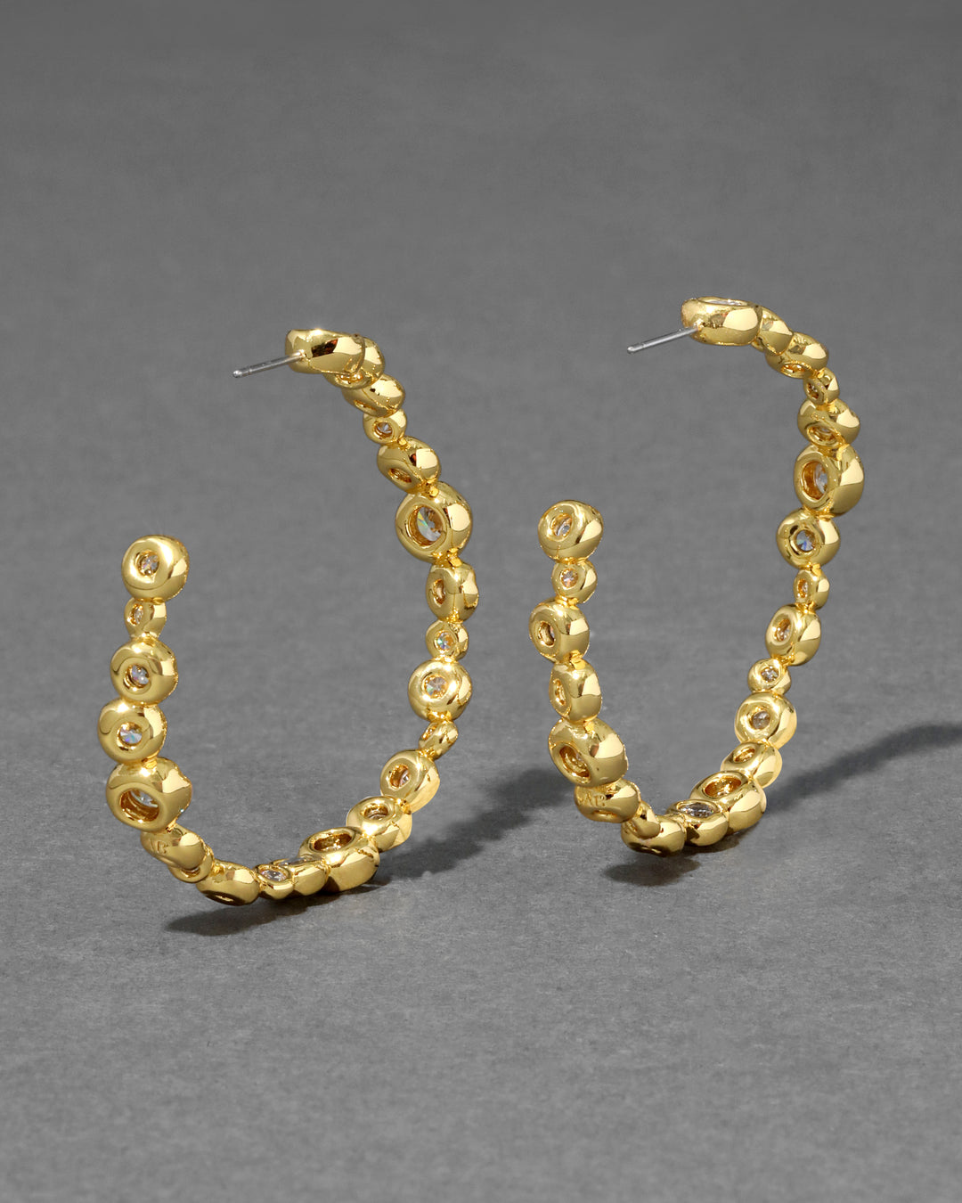Asterales Gold Large Hoop Earring