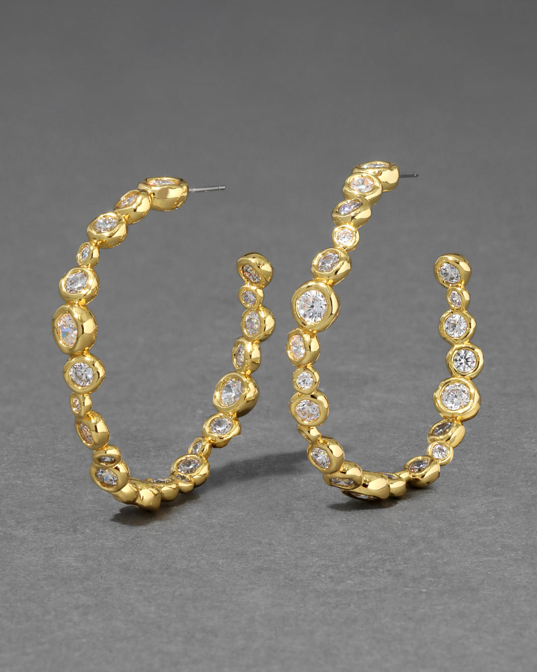 Asterales Gold Large Hoop Earring