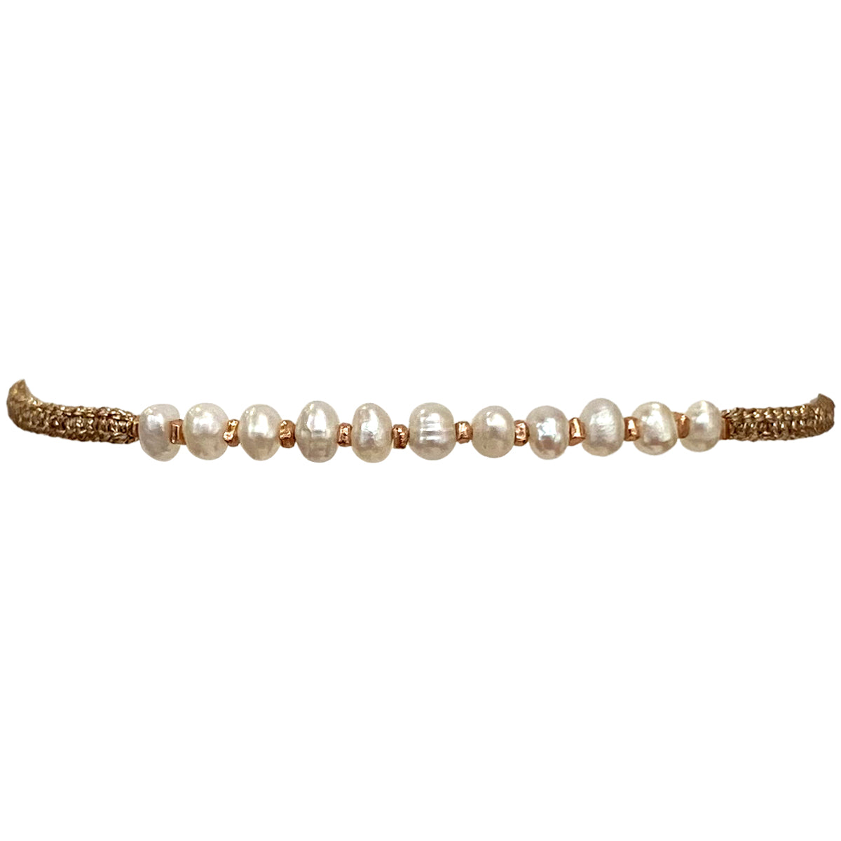 Gypsy Pearls & Gold Women's Handmade Bracelet