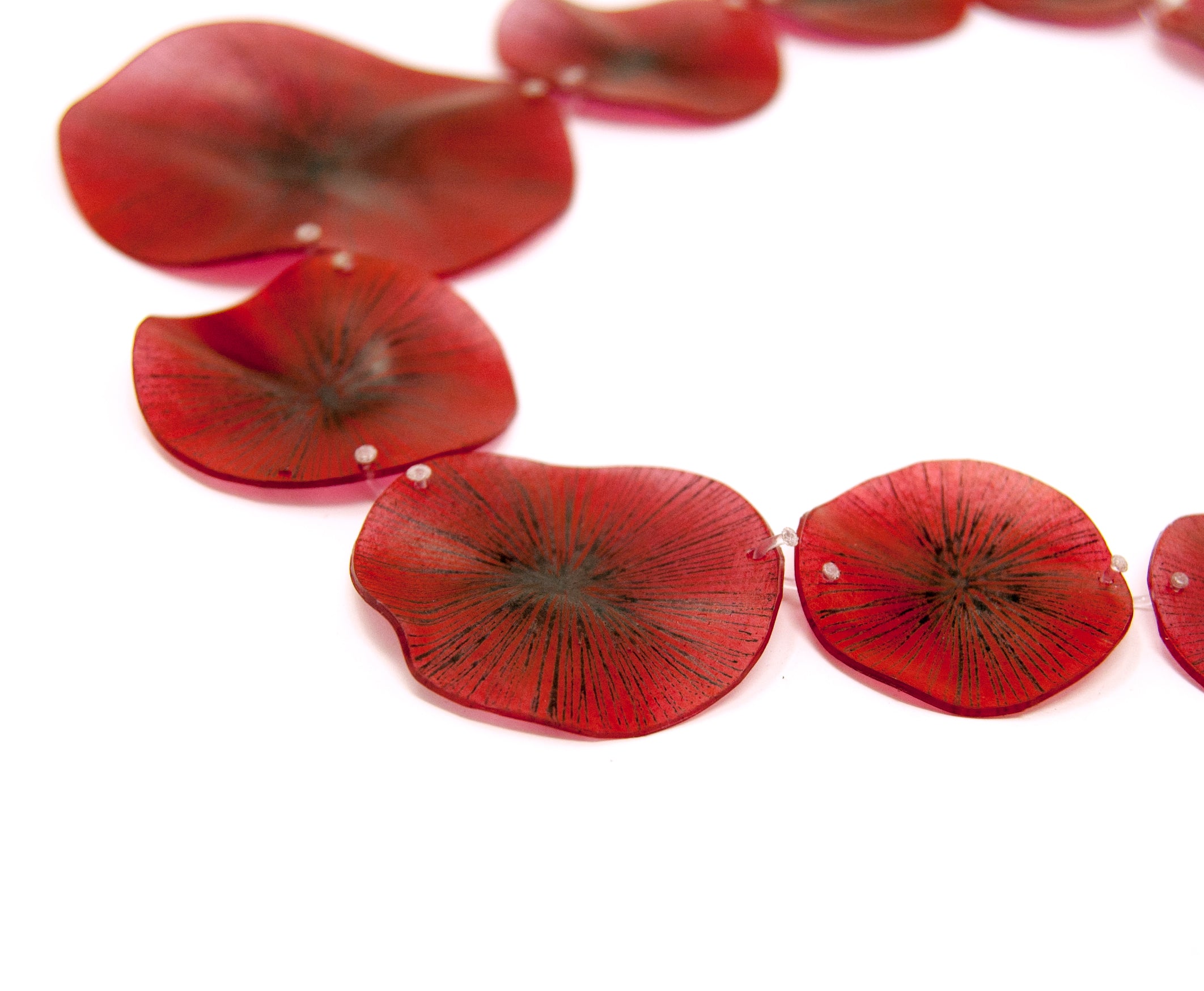 Necklace BLOOM small - Red