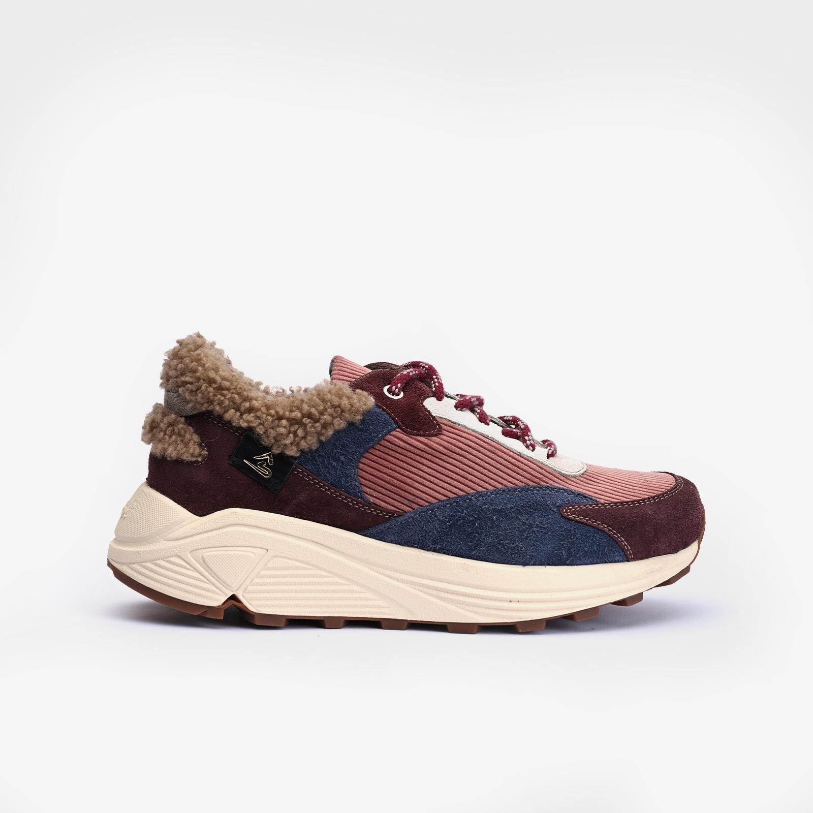 Evelyne Sneakers D02M - Pink & Bordò