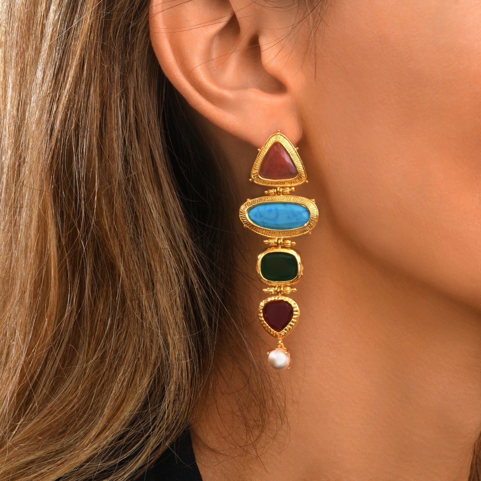Byzance clip-on earrings