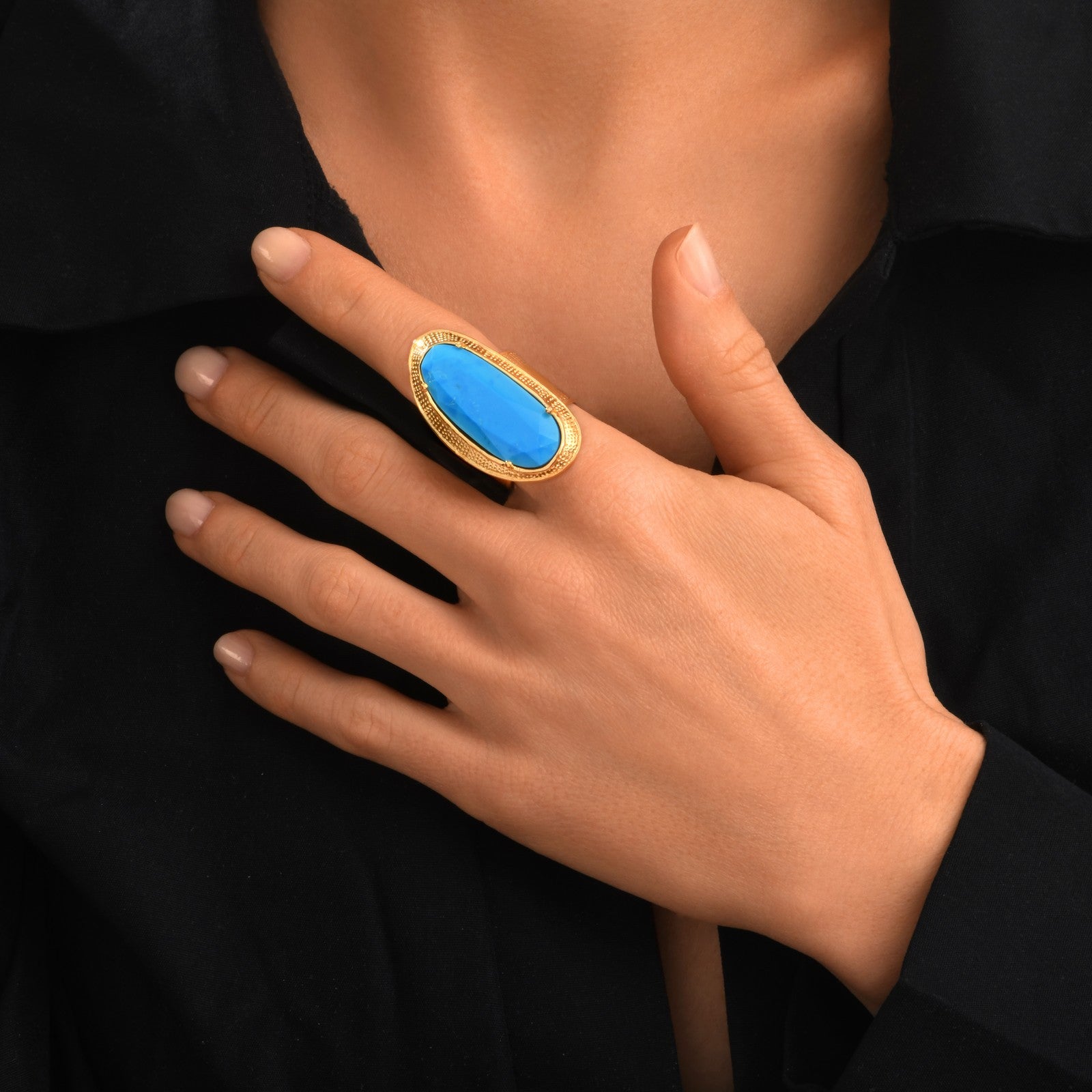 Bysance Bold Oval Ring