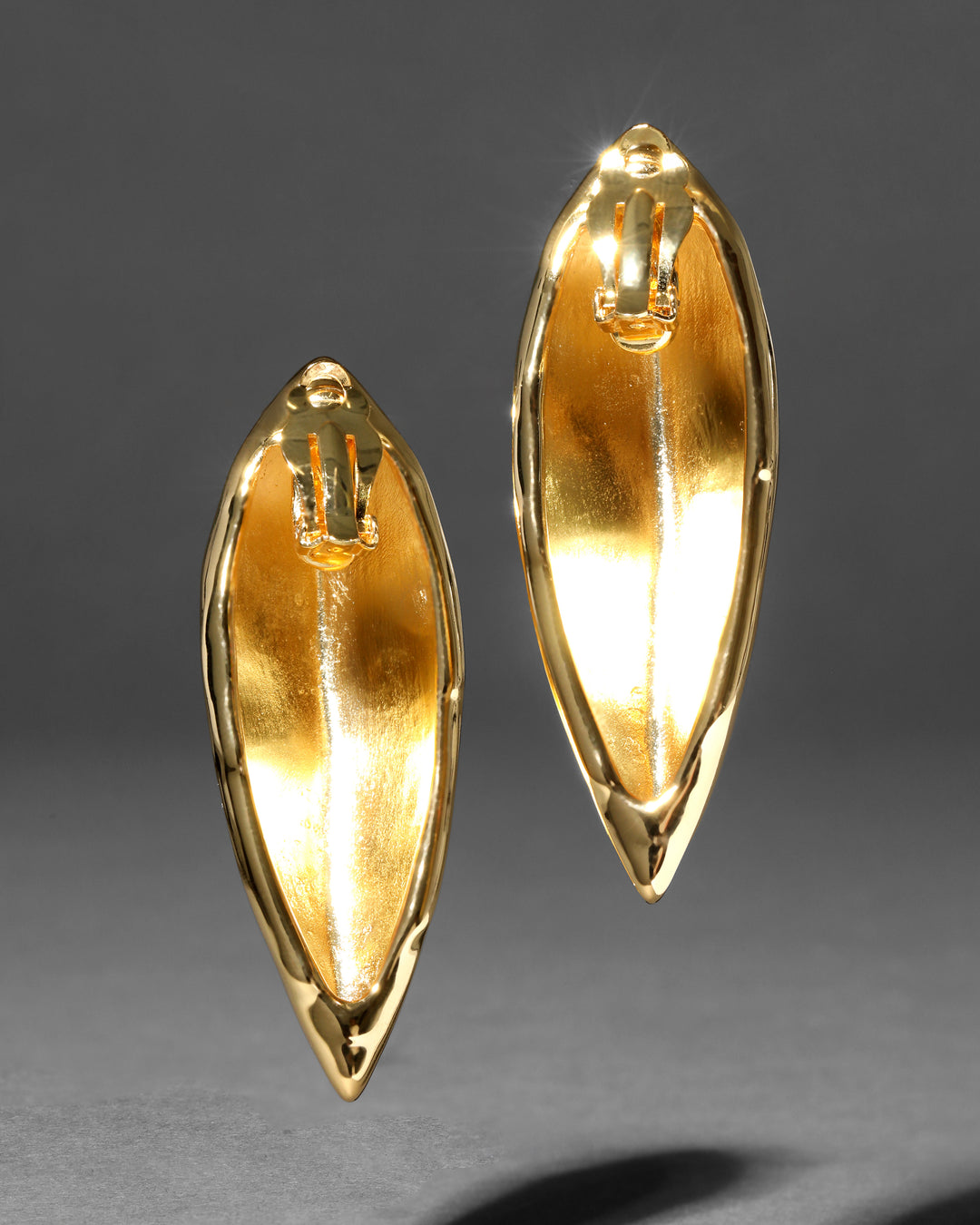 Brut Gold Armor Clip Earring