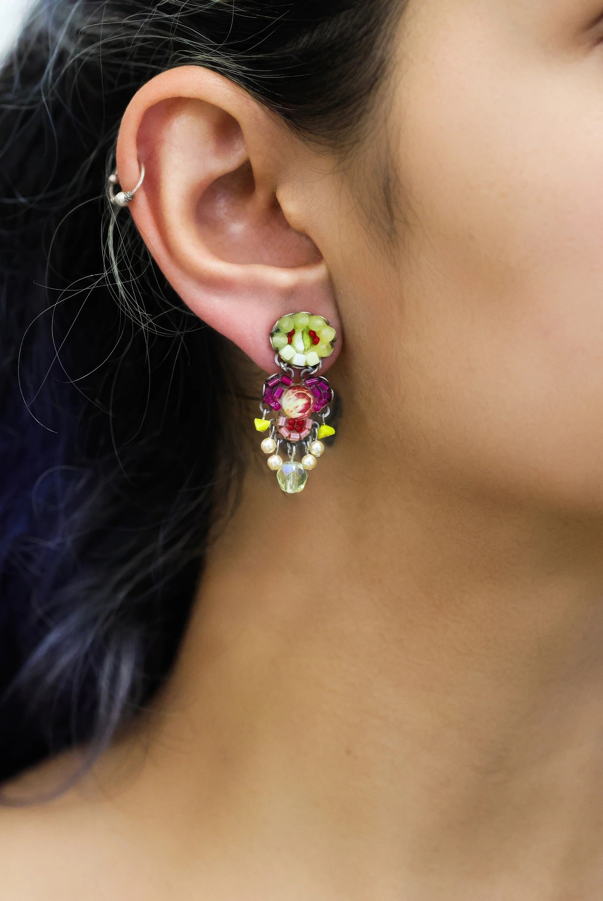 Small Earrings Lemonade Set, Gul