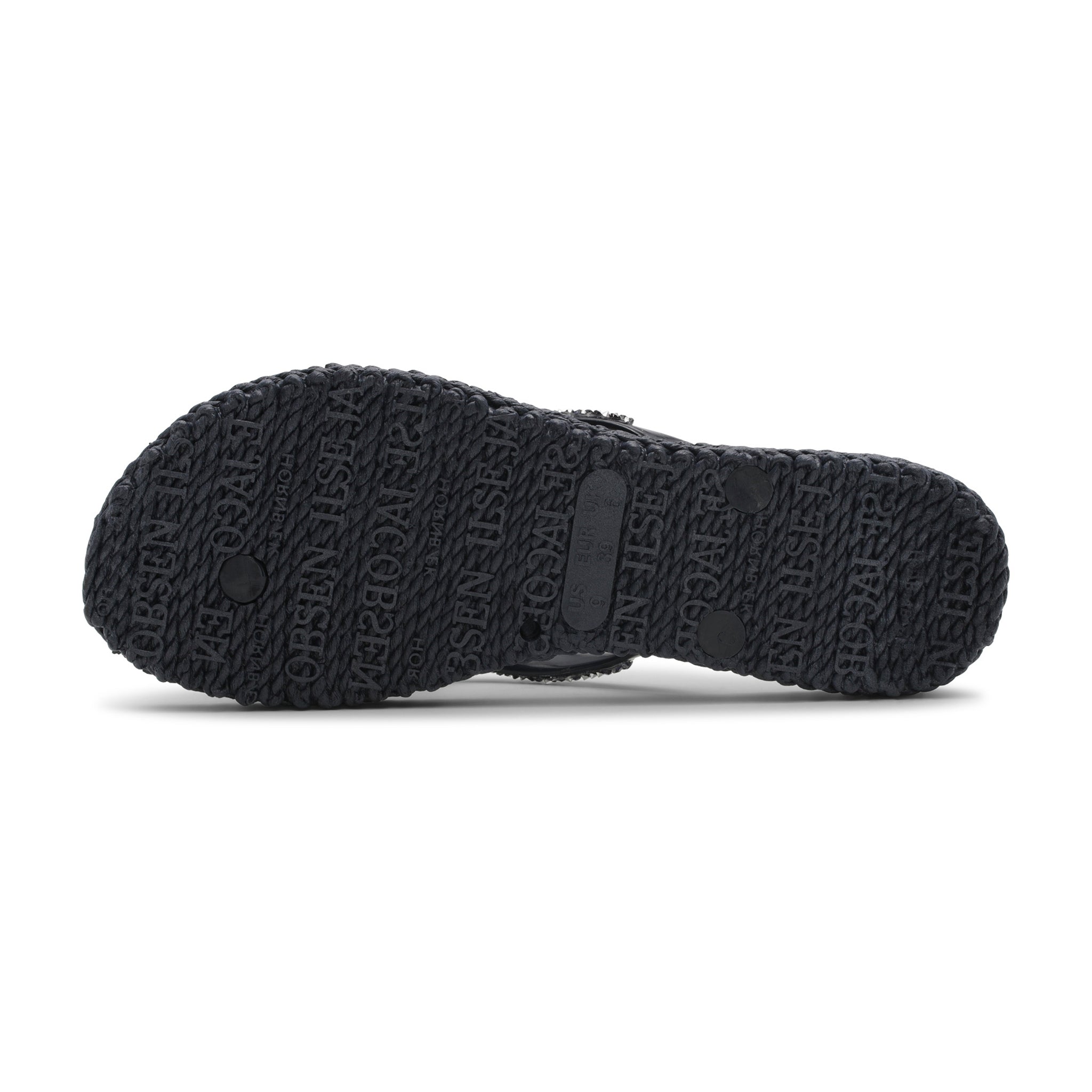 Flip Flop With Crystals - Dark Indigo
