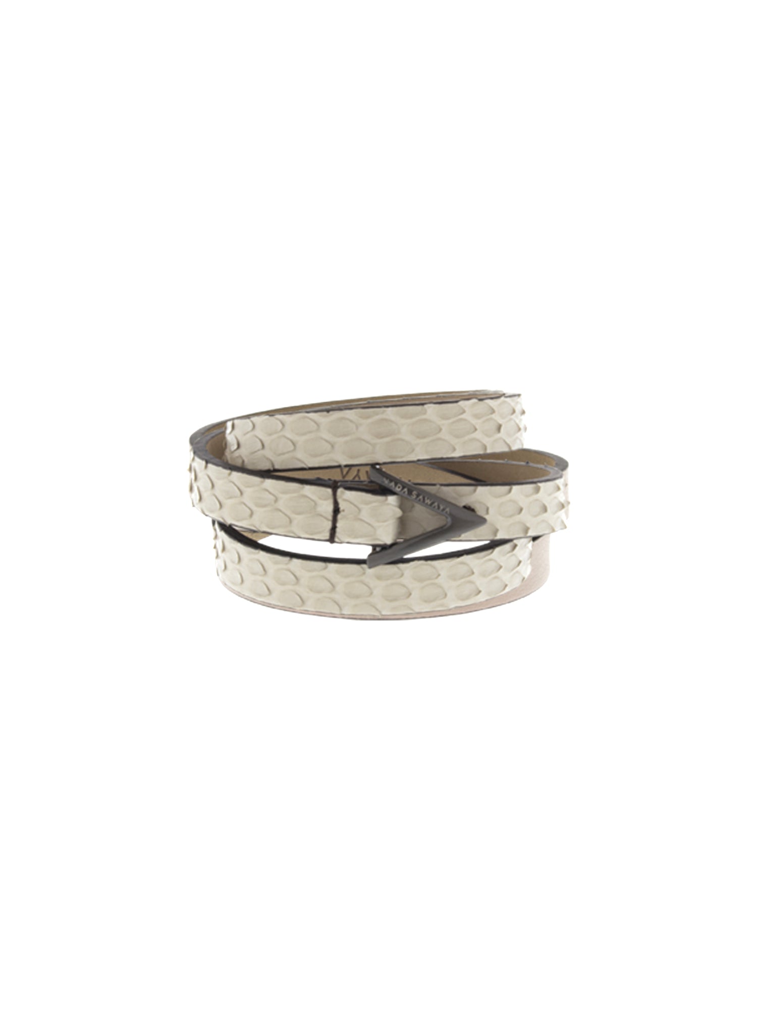 3-Row Wrap Bracelet - Opaque Beige