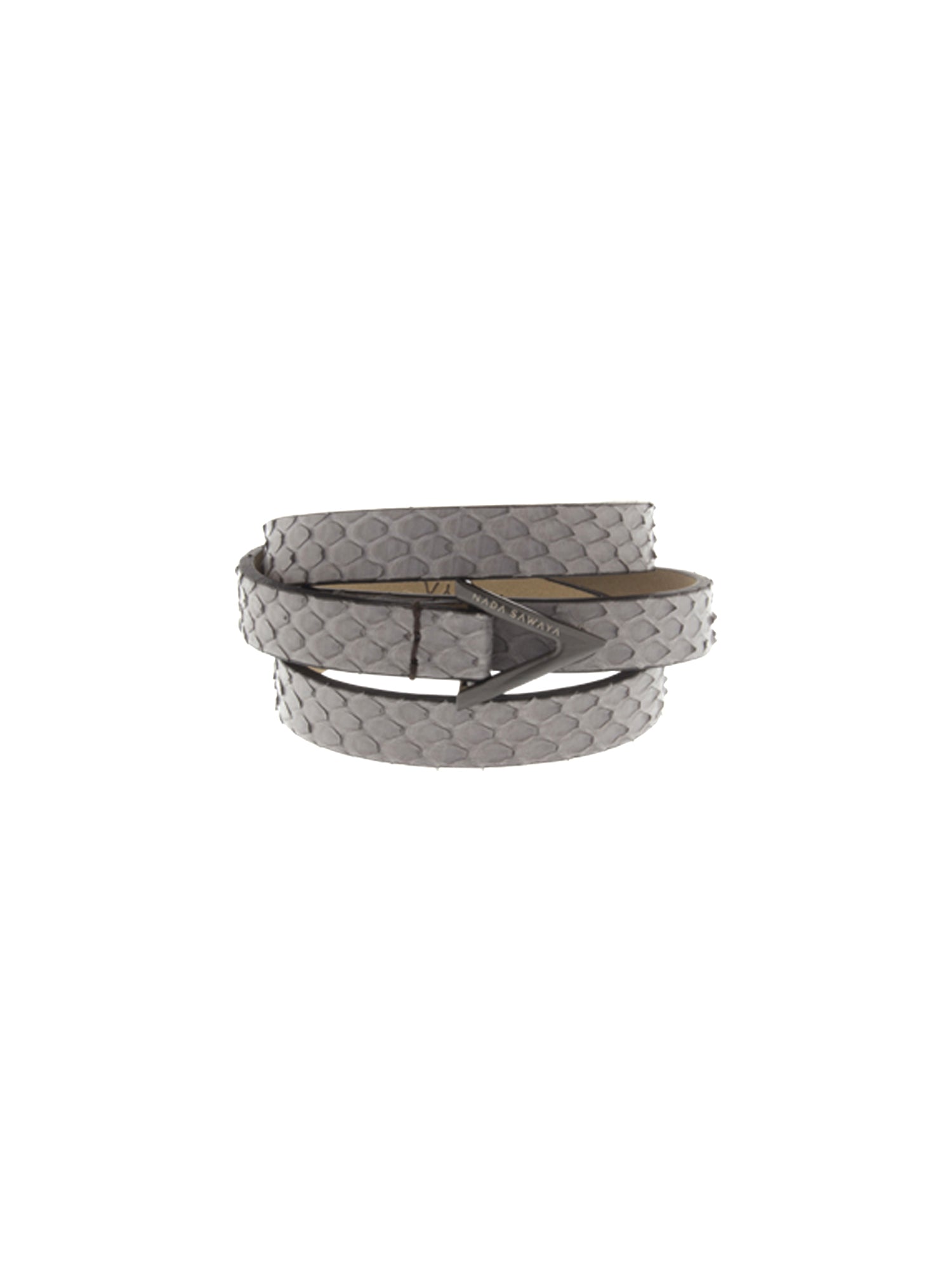 3-Row Wrap Bracelet - Opaque Grey