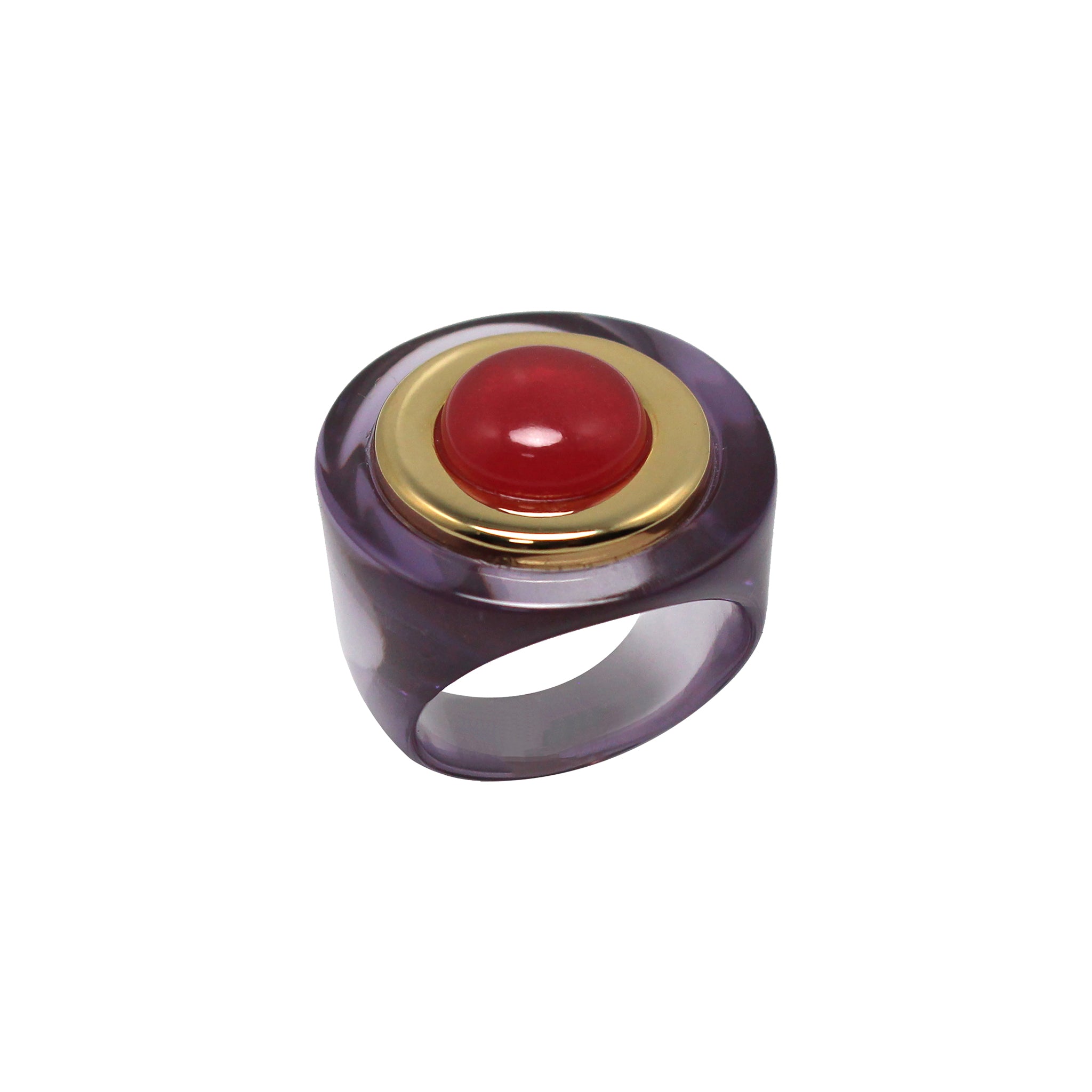 Celestial Ring - Deep Amethyst Spicy Raspberry