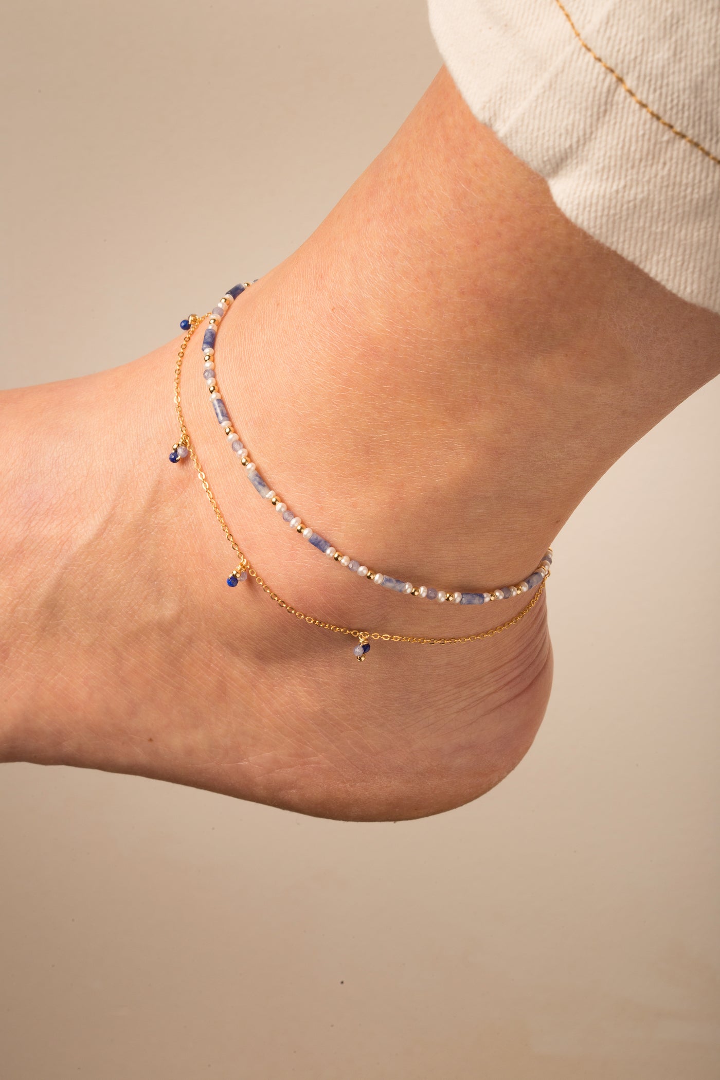 Chain ankle Grelots - Blue