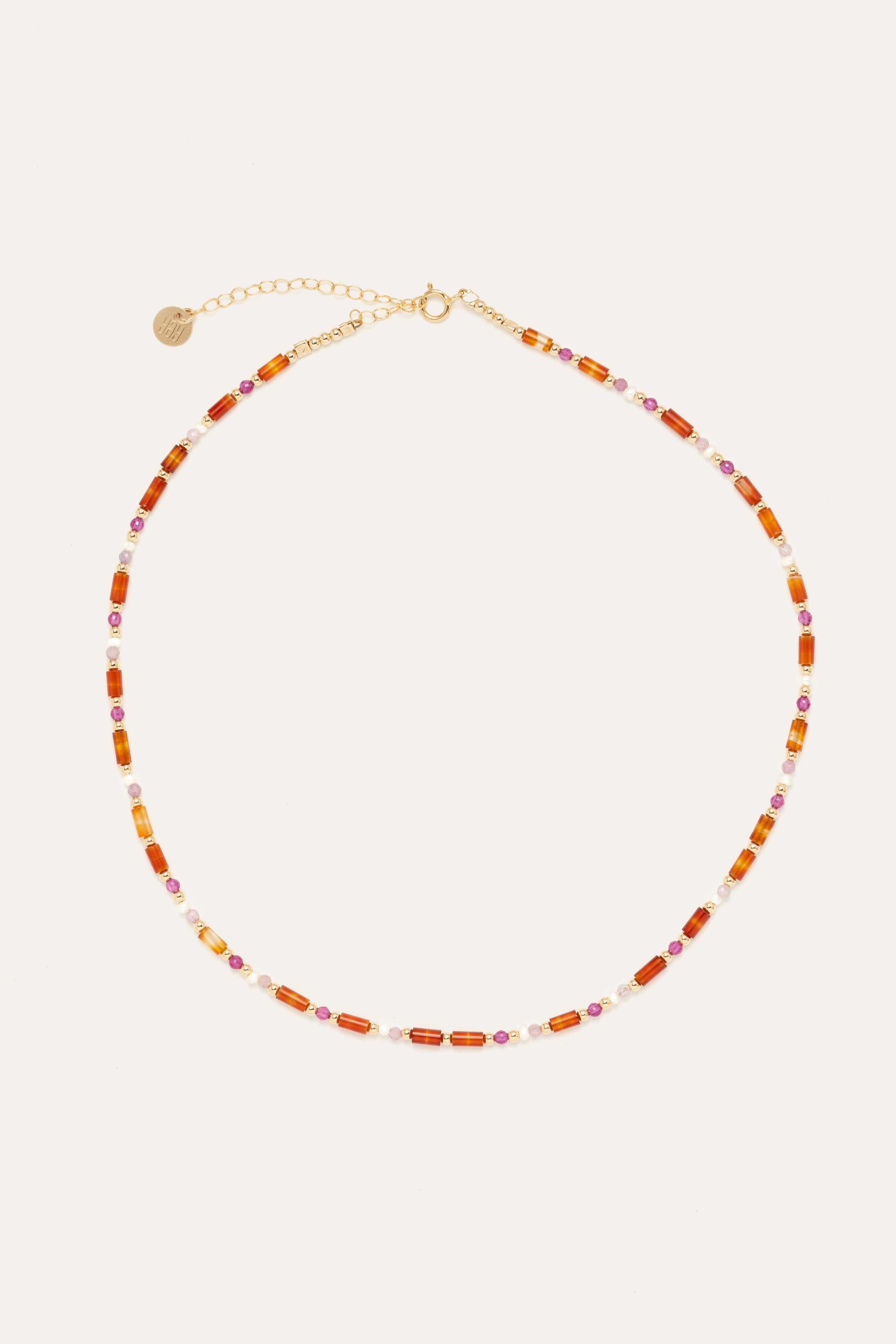Necklace & Bracelet Lame - Tangerine