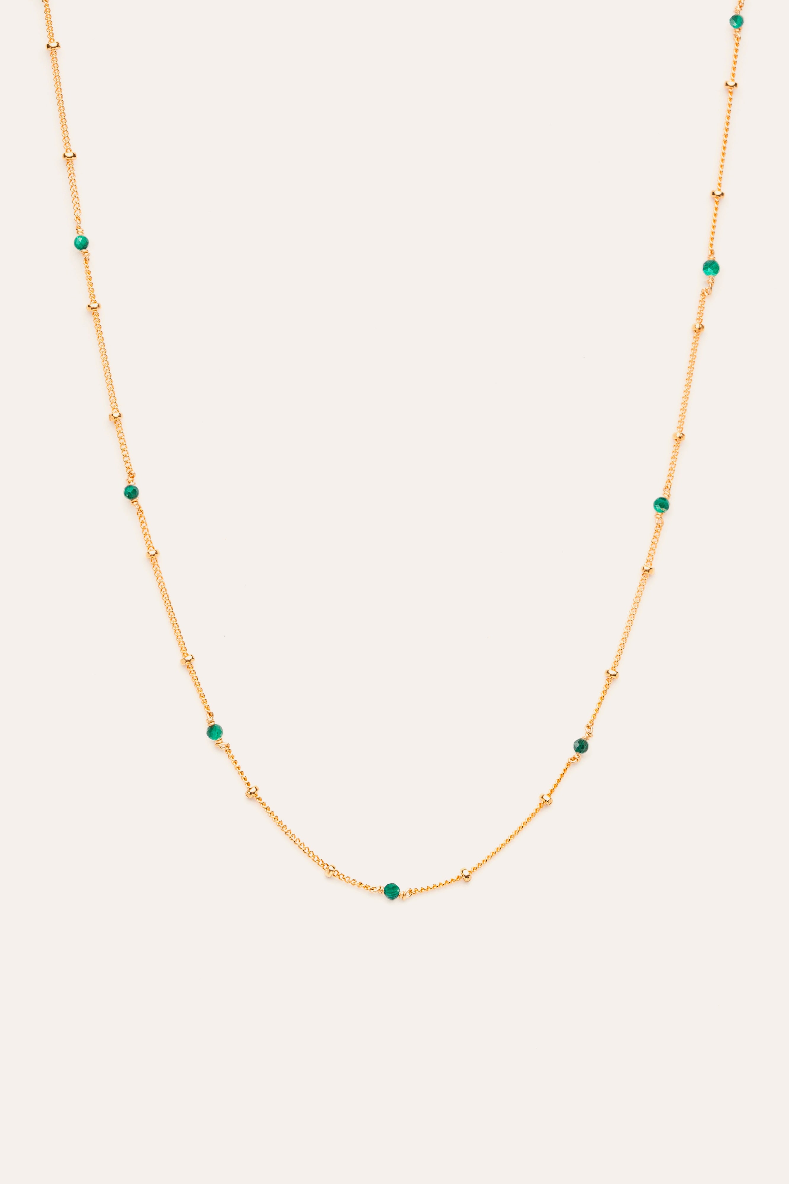 Satellite Necklace-Bracelet - Green