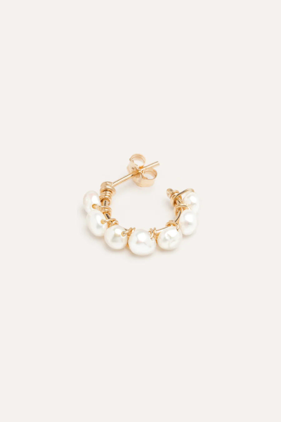 Créoles Bouton - Cultured pearls