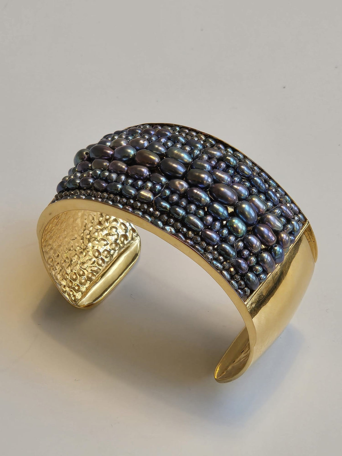 Dalila Wide Cuff Bracelet – black