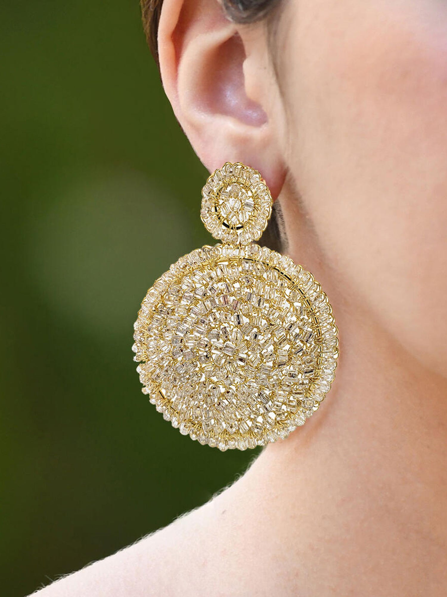 Dahlia Earrings - Crystal