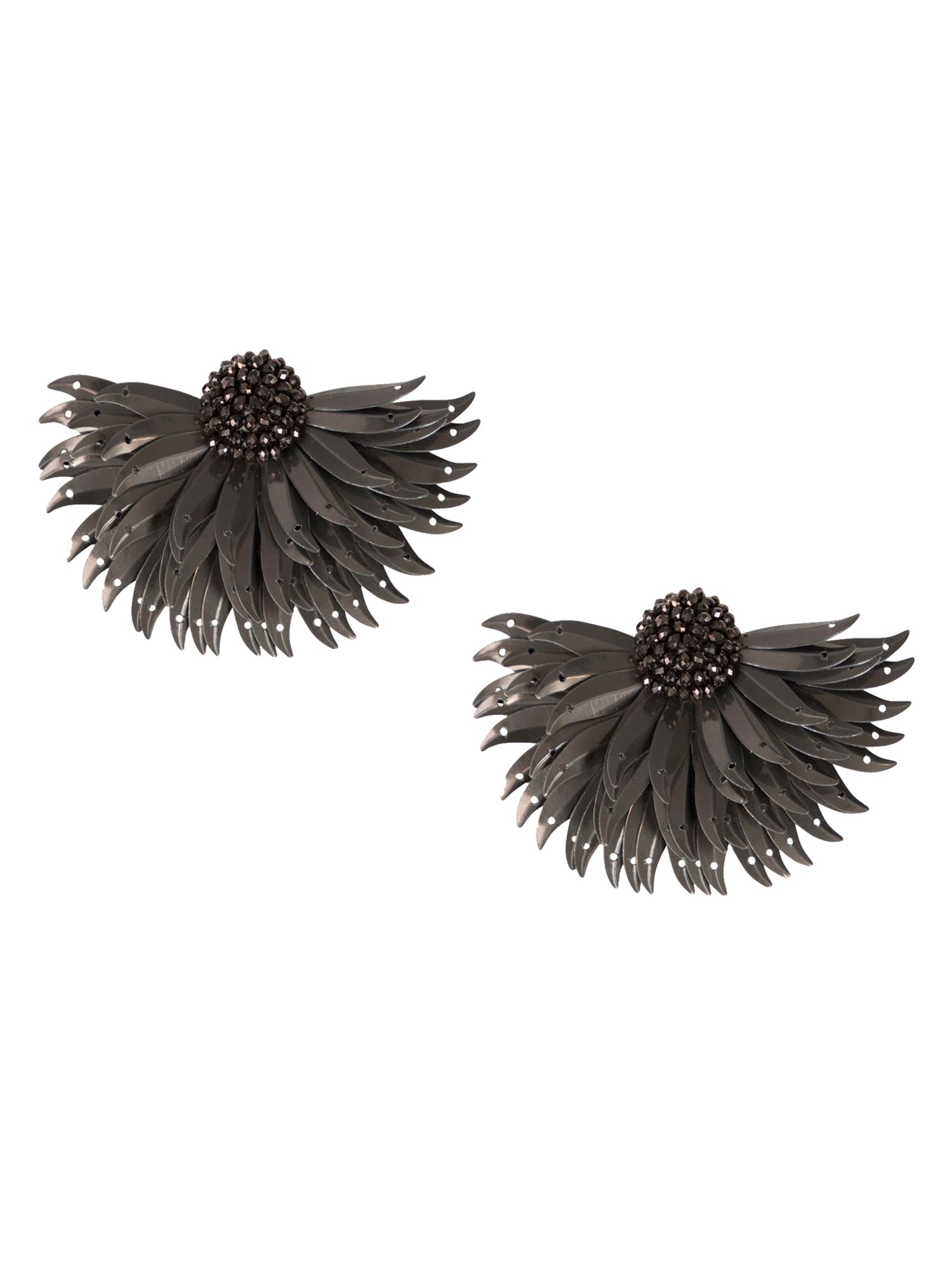 Marguerite Earrings Grey