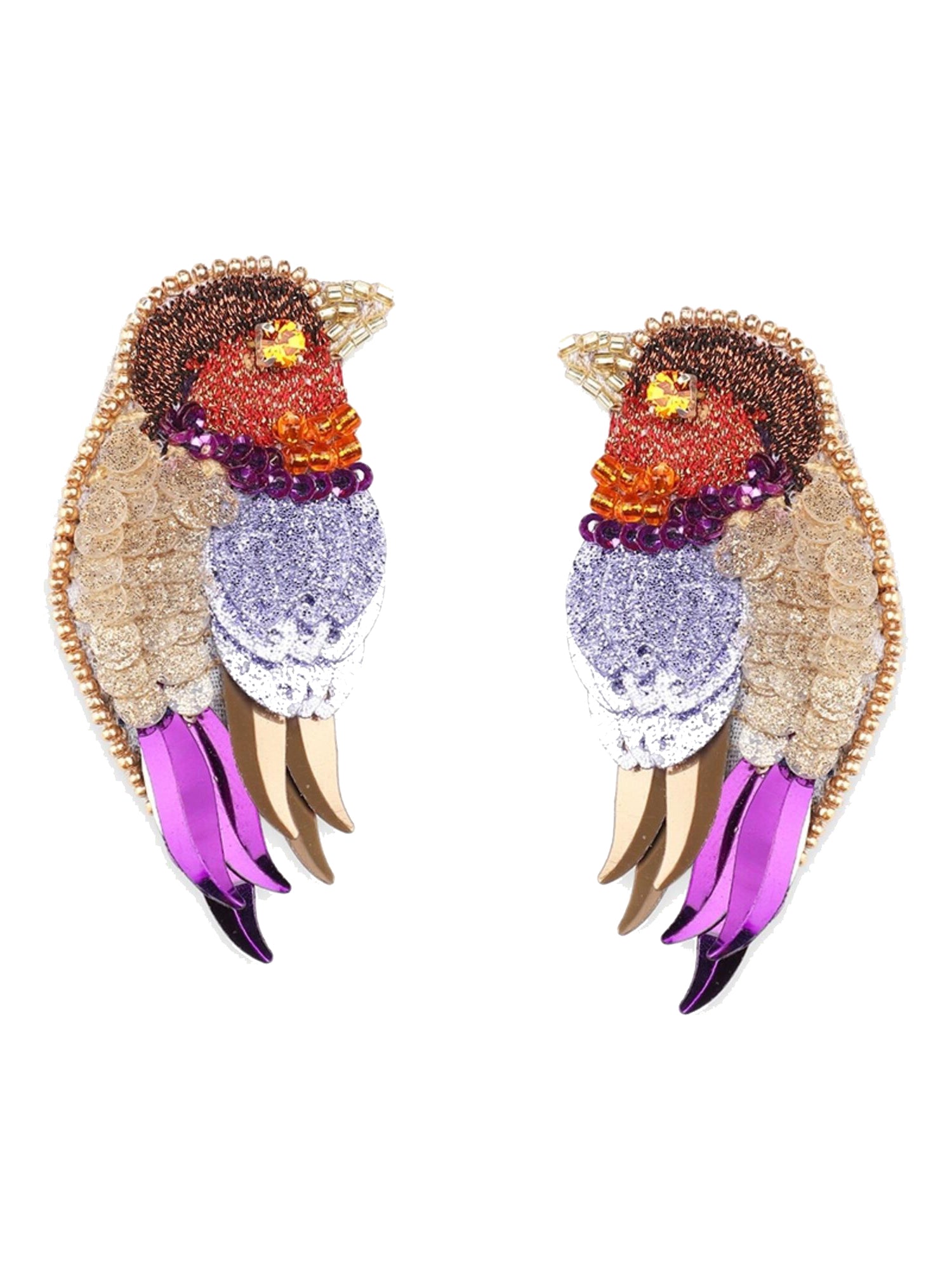 Robin Earrings Purple