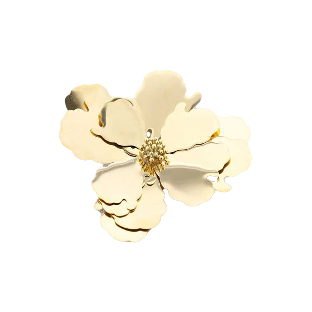 Brooch Steel Flower - Gold