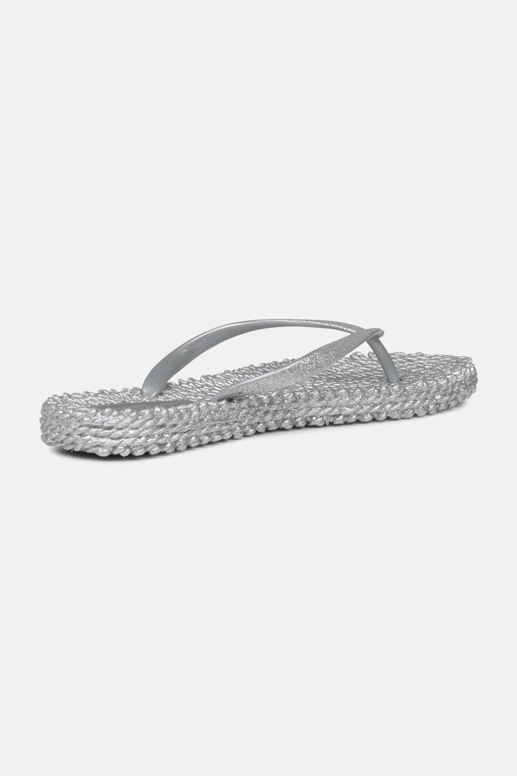 Flip Flop With Glitter - Silver