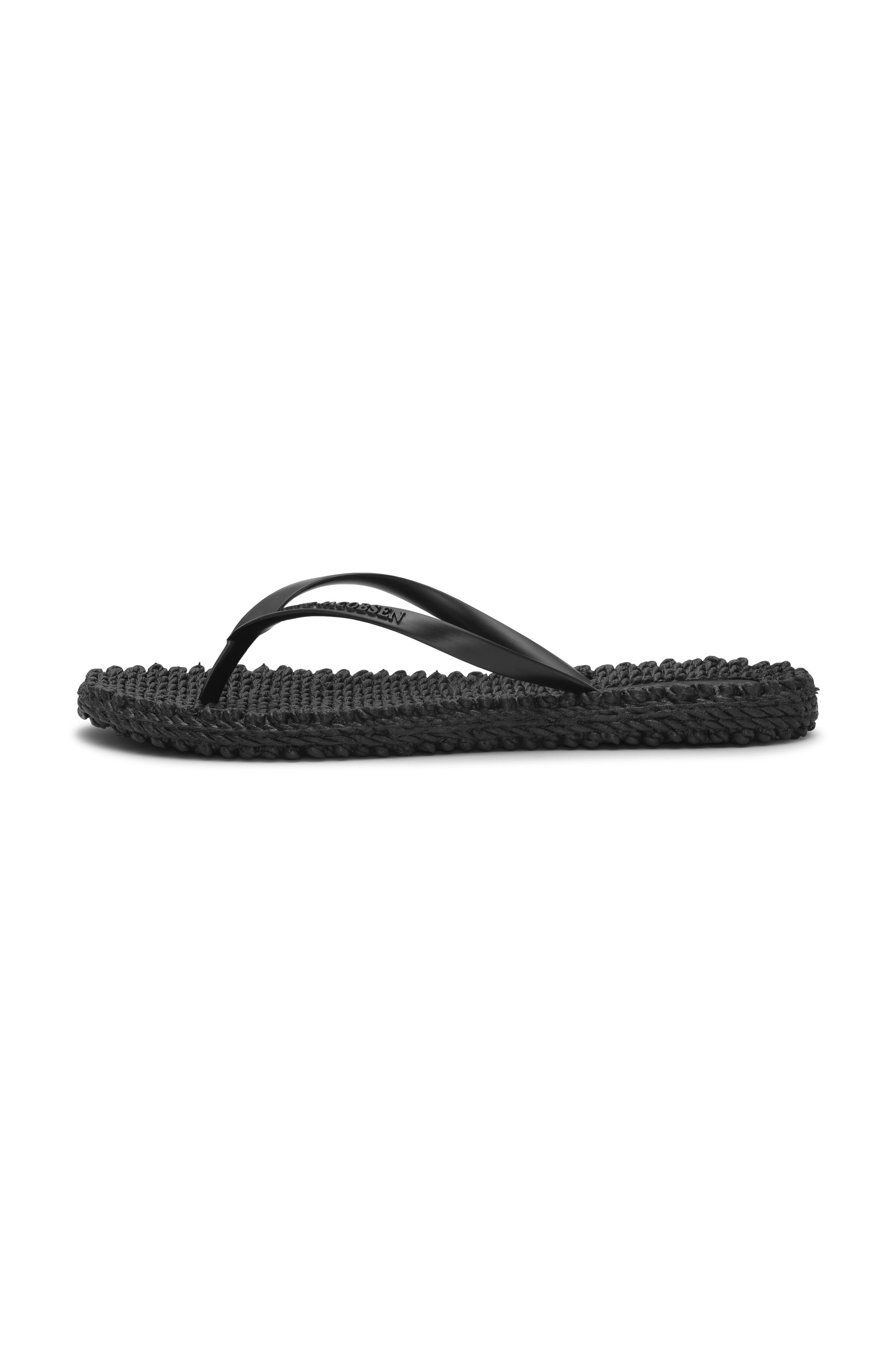 Flip Flop With Logo - Black