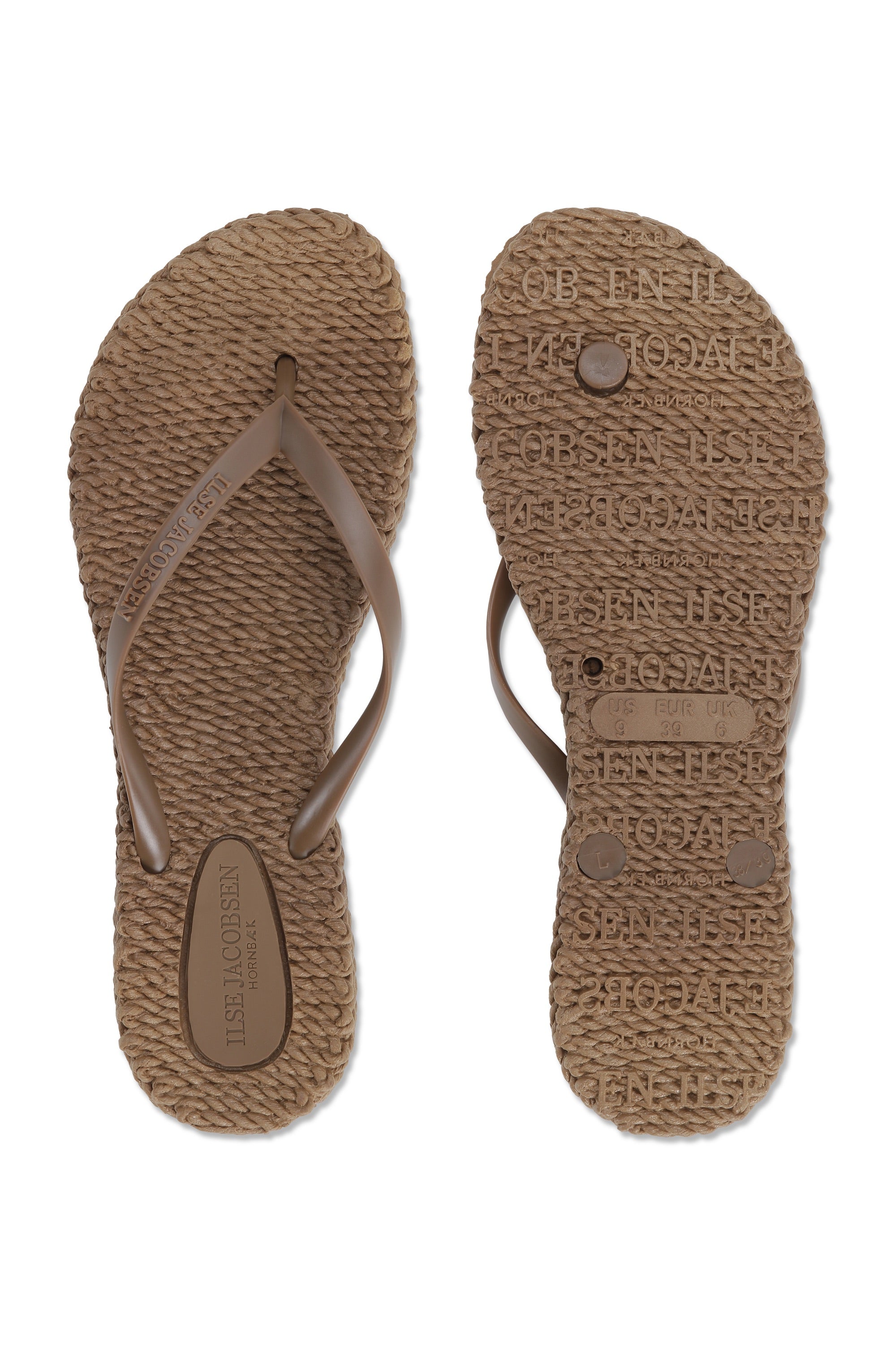 Flip Flop With Logo - Mocca