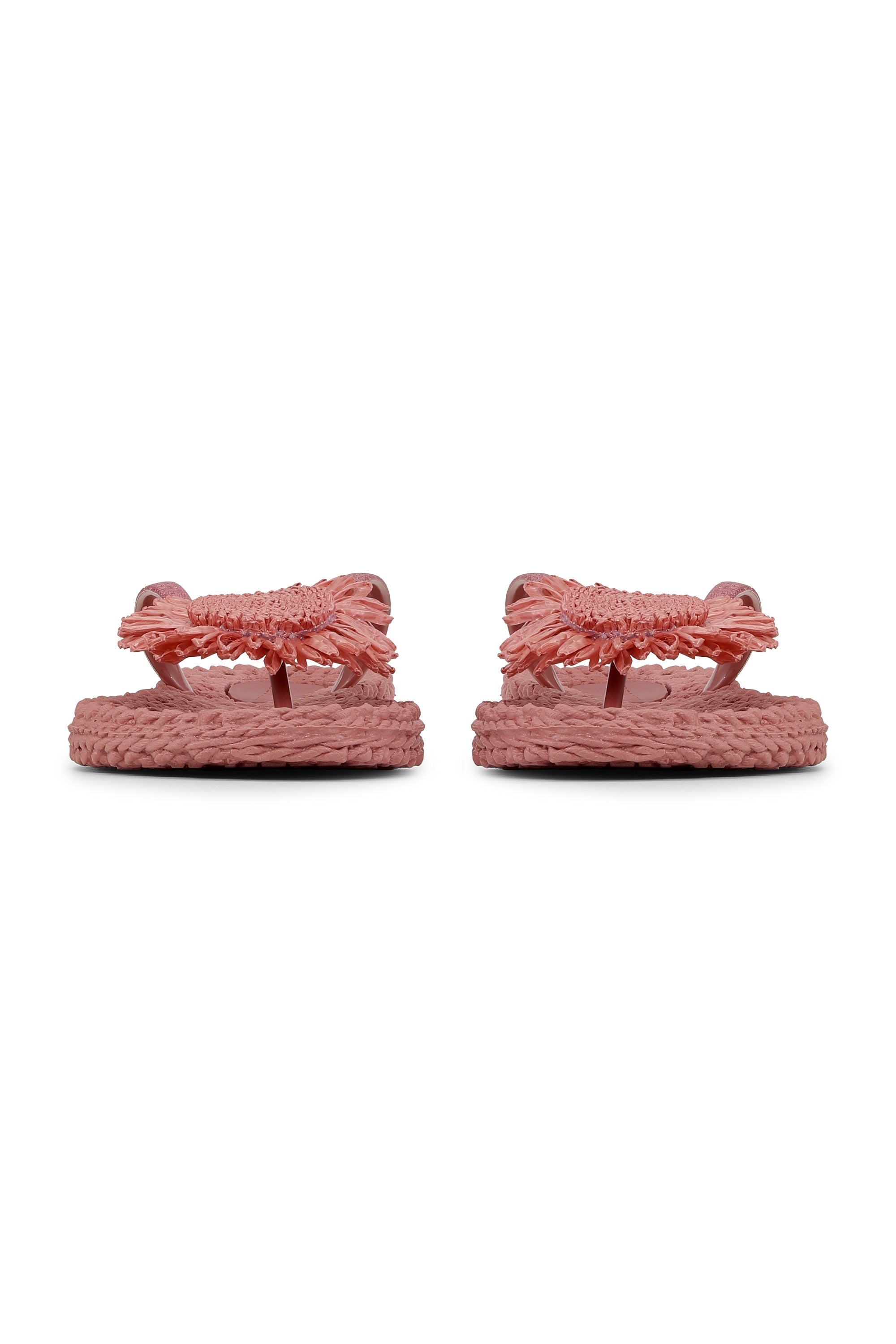 Flip Flop With Flower - Rouge