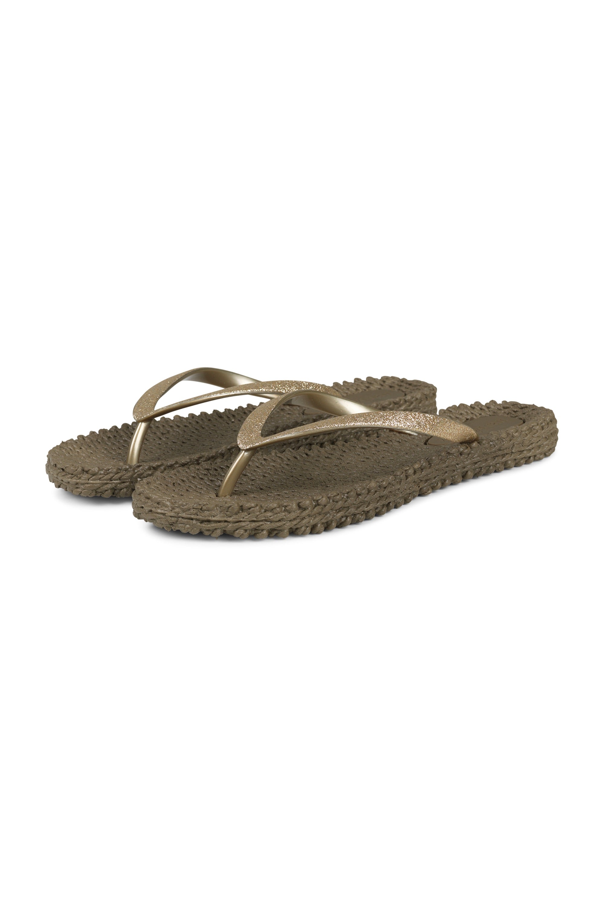 Flip Flop With Glitter - Cub Brown