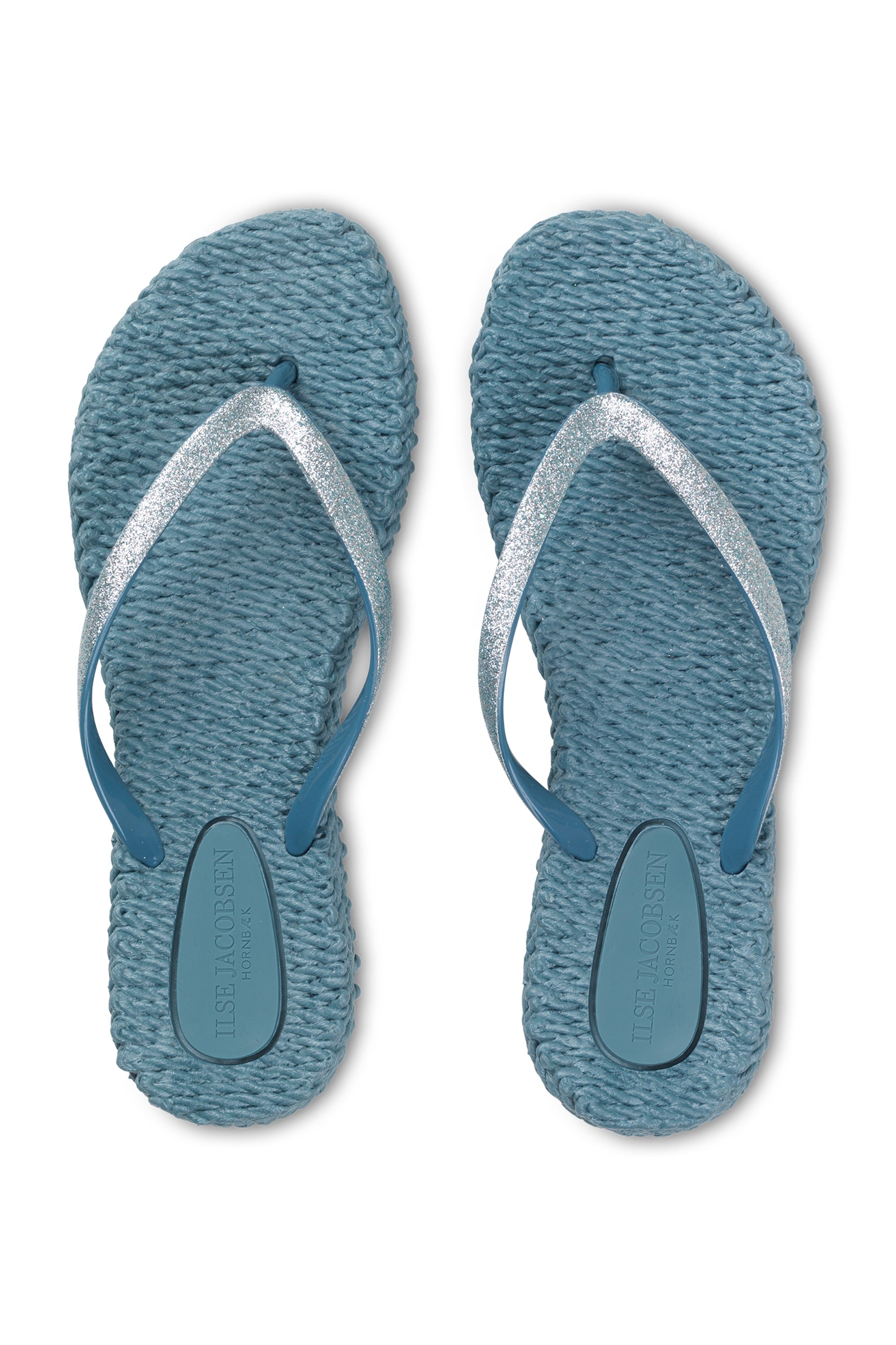 Flip Flop With Glitter - Lichen Blue