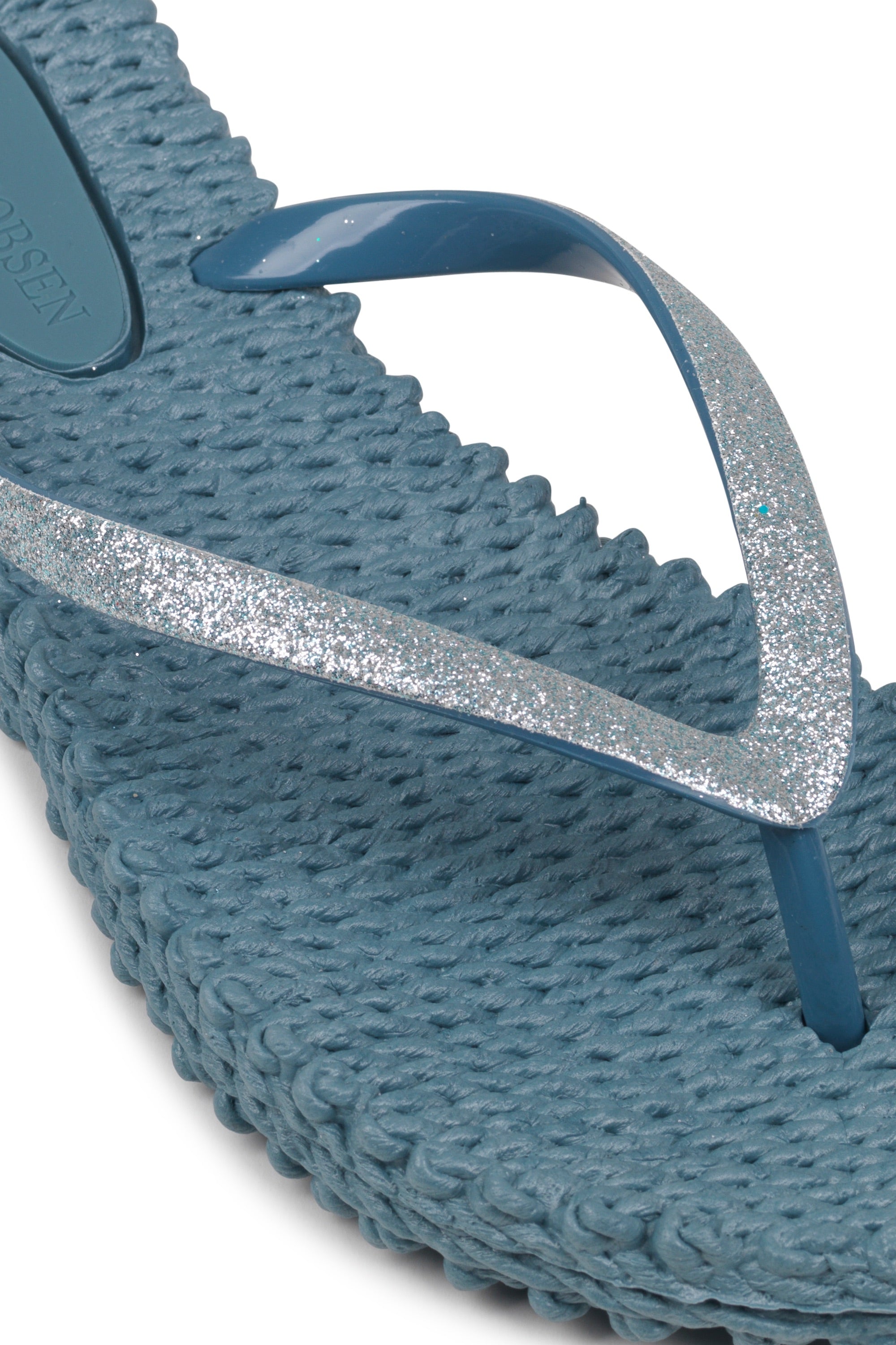 Flip Flop With Glitter - Lichen Blue
