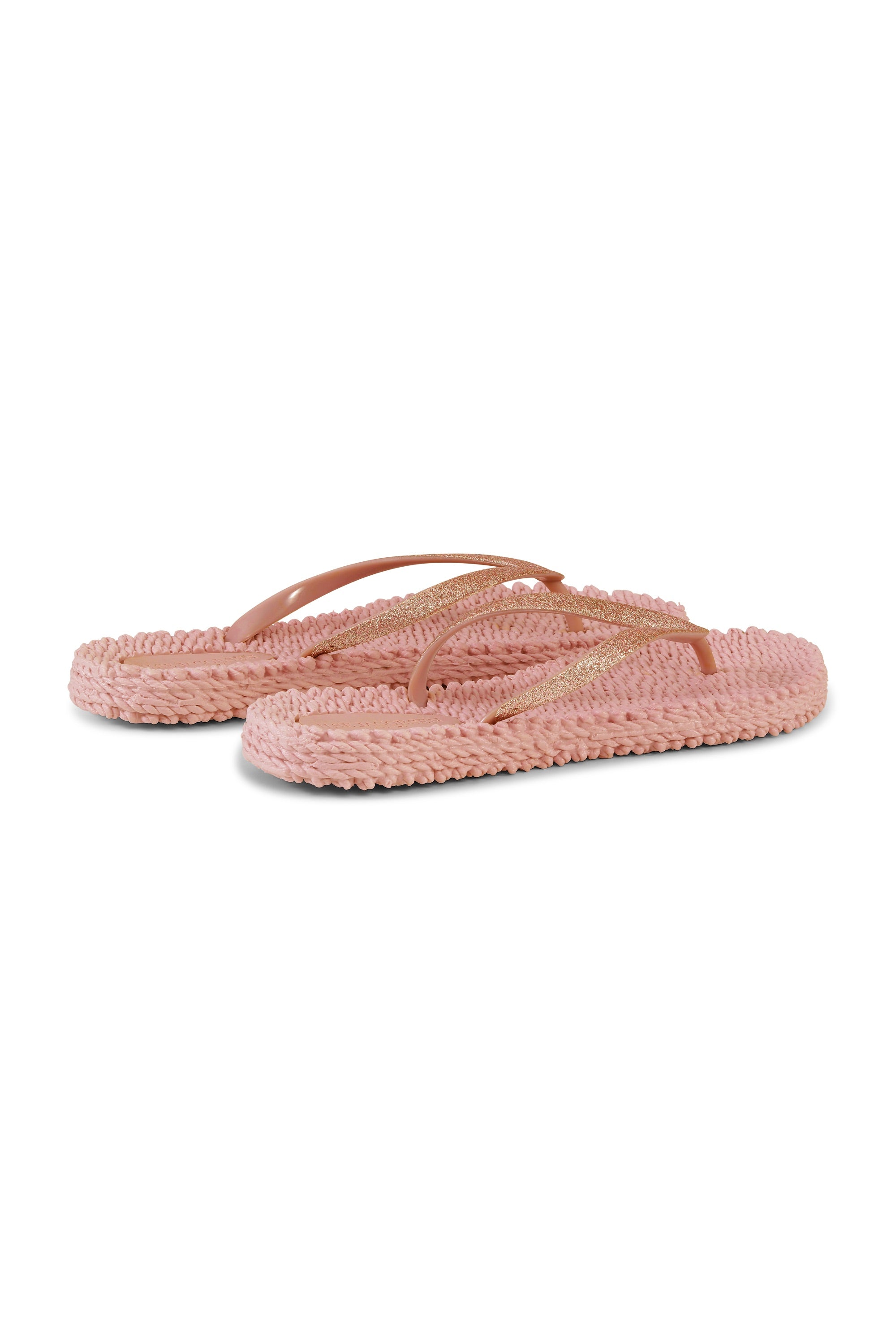 Flip Flop With Glitter - Misty Rose