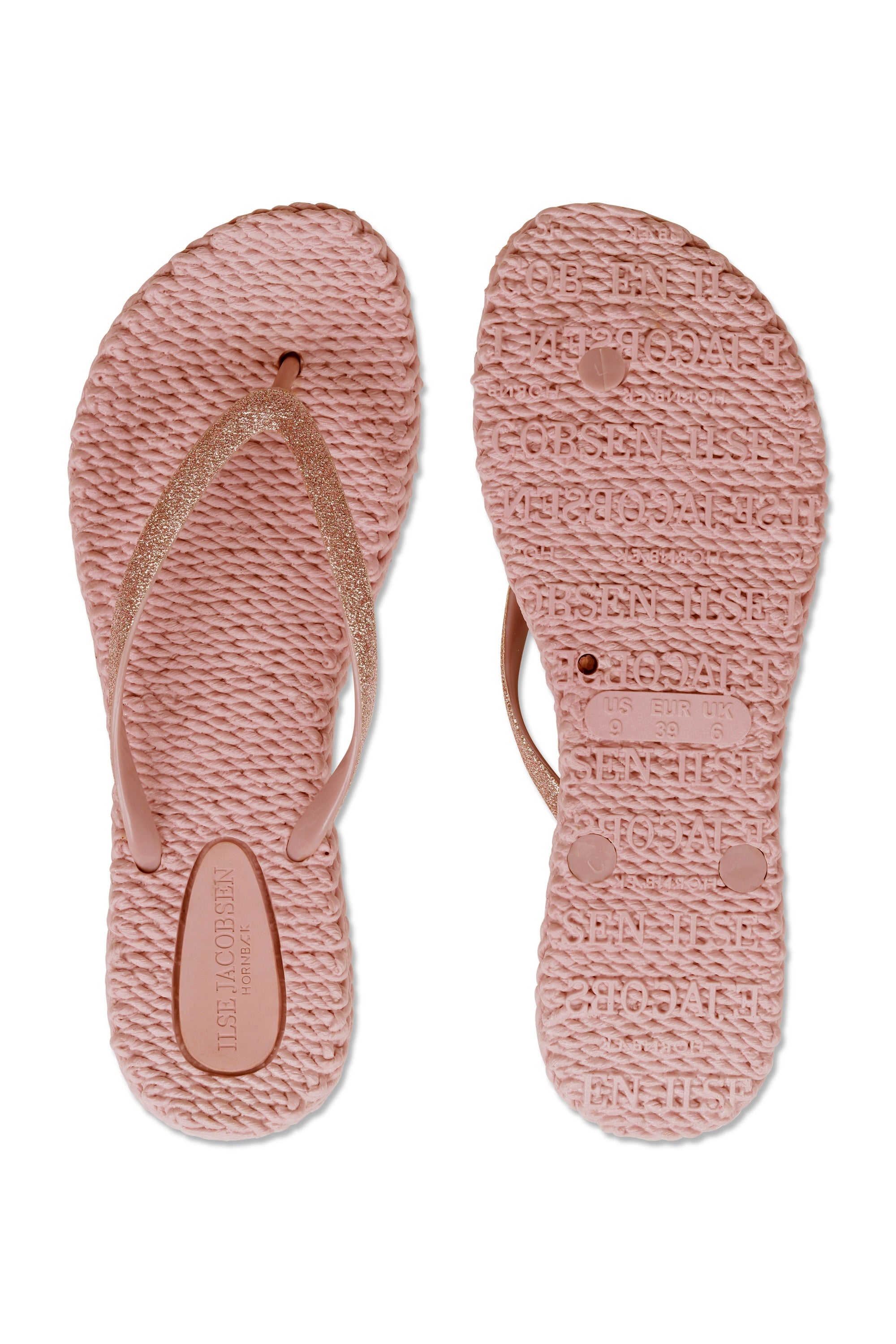 Flip Flop With Glitter - Misty Rose