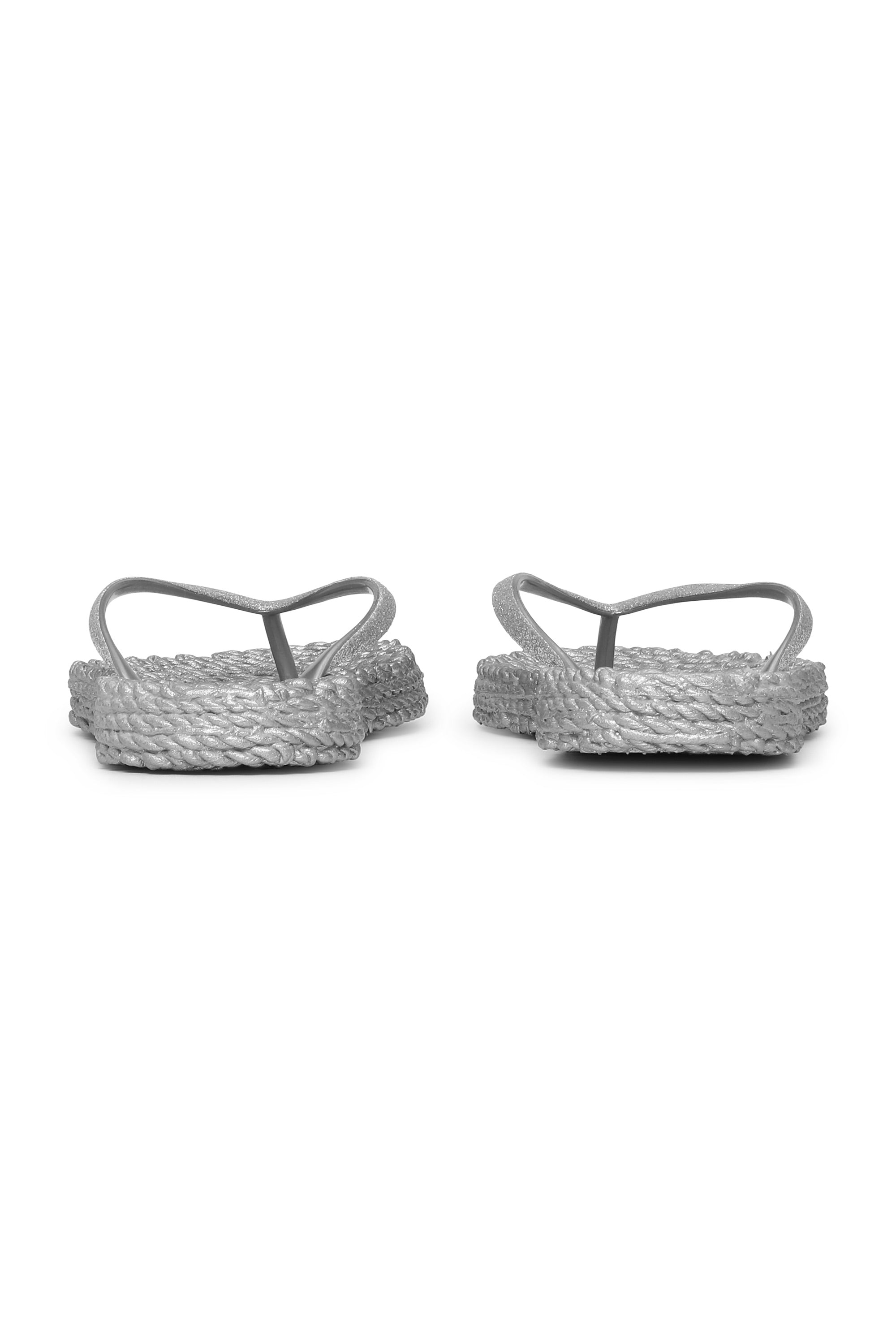 Flip Flop With Glitter - Silver
